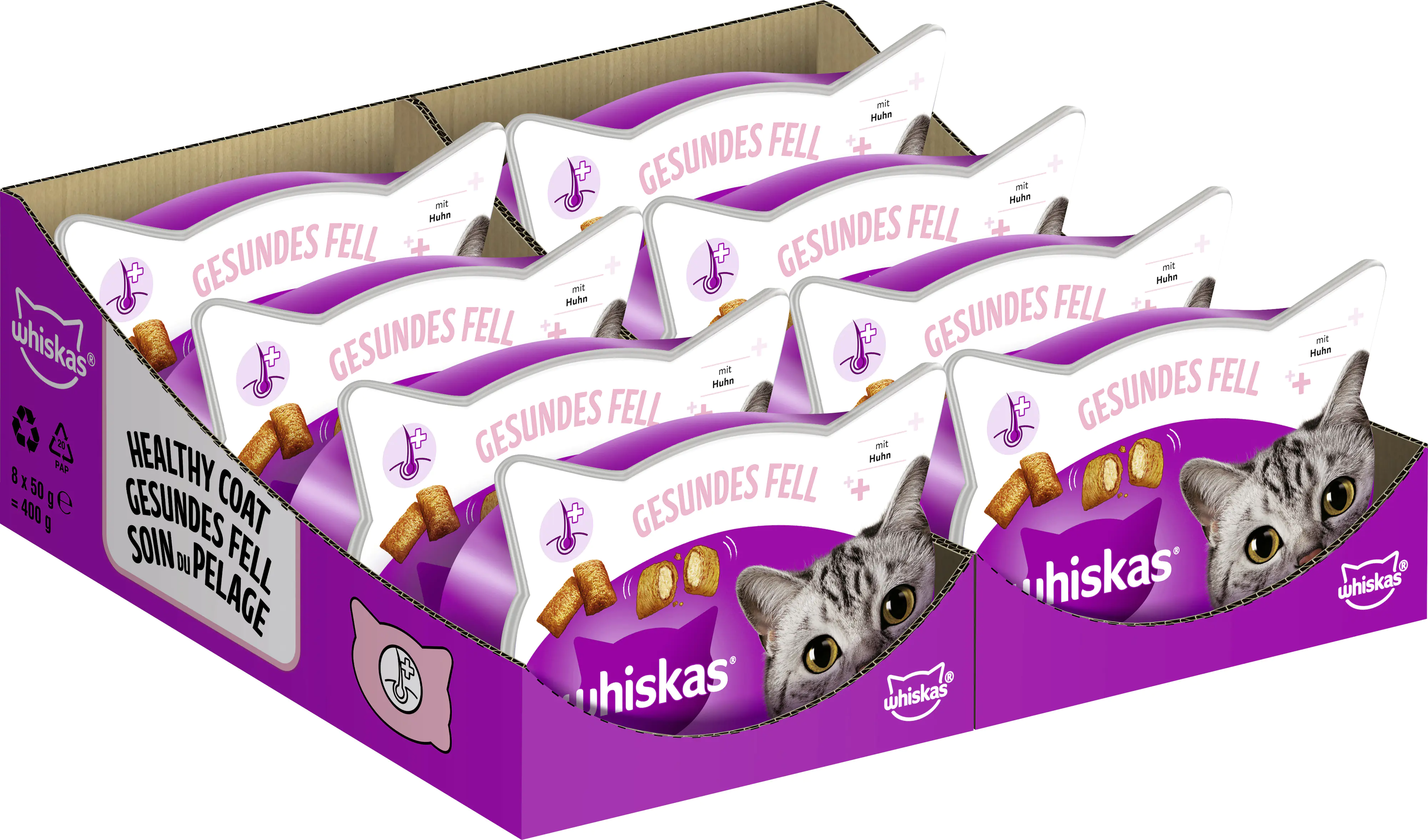 Whiskas Katzensnack gesundes Fell 50 g Whiskas Katzensnack gesundes Fell 50 g