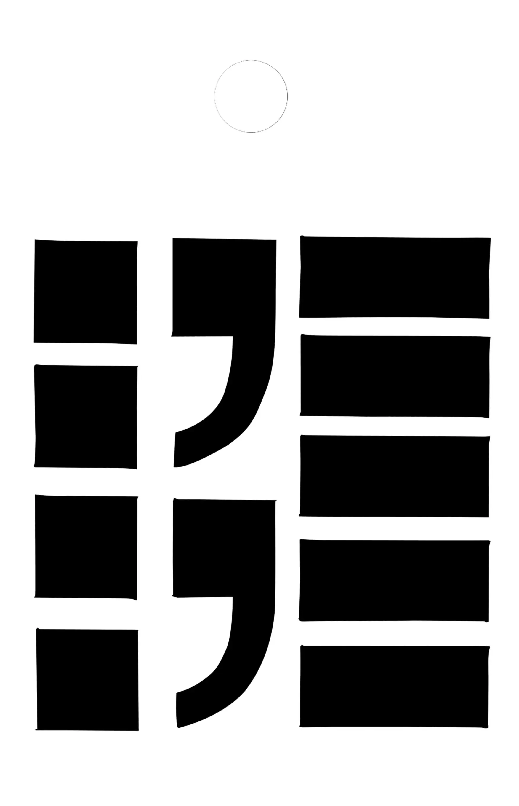 Conmetall Aufkleber Komma PVC 3,5 cm schwarz