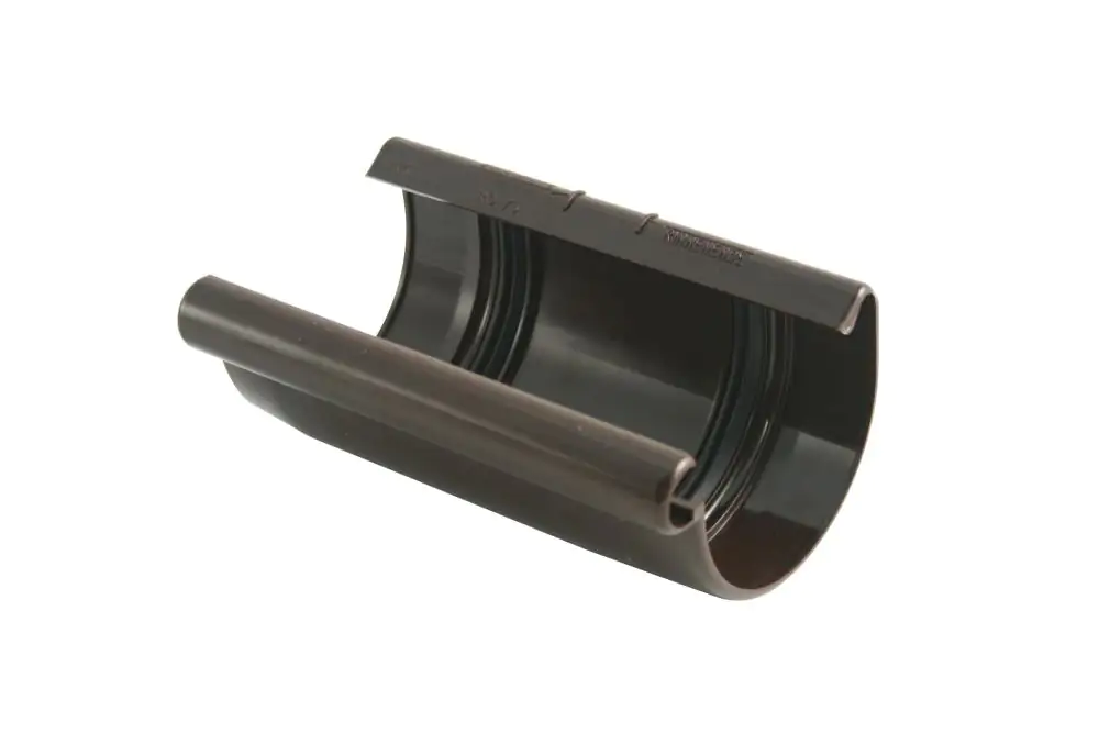 Marley Rinnenverbindungsschale NW 75 mm, halbrund, braun