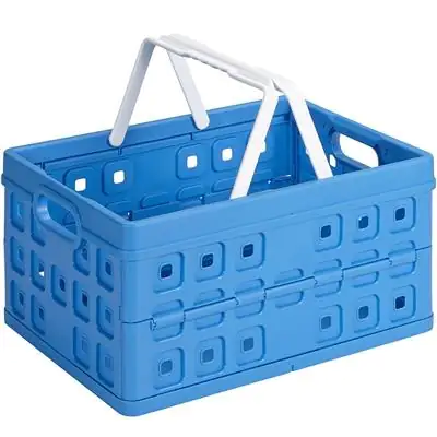 Sunware Klappbox Square 32L blau/weiß 49 x 36 x 25 cm Sunware Klappbox Square 32L blau/weiß 49 x 36 x 25 cm