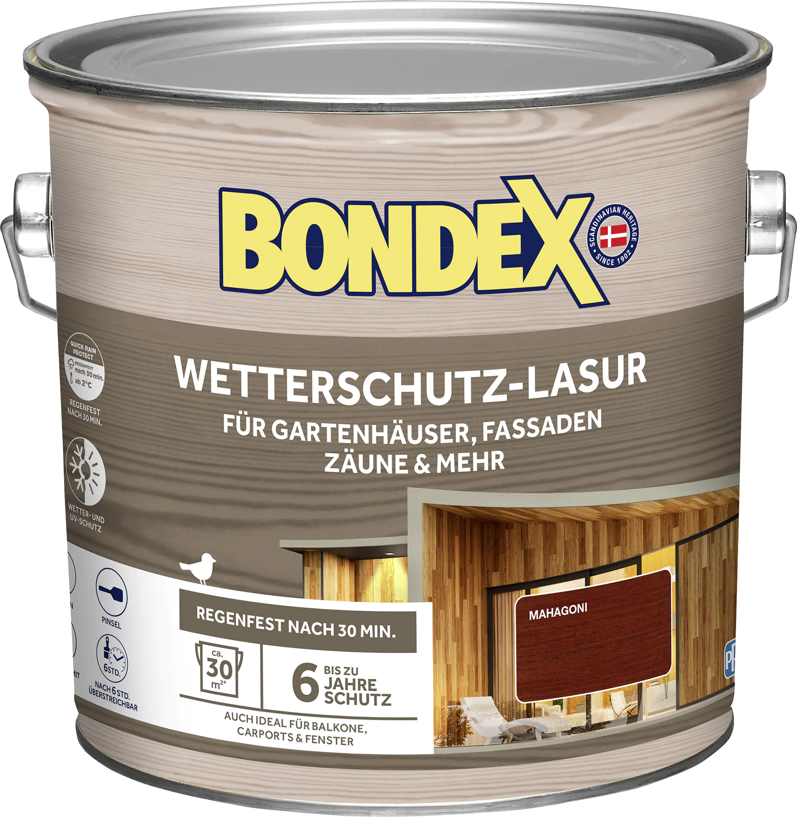 Bondex Wetterschutzlasur 2,5 L mahagoni