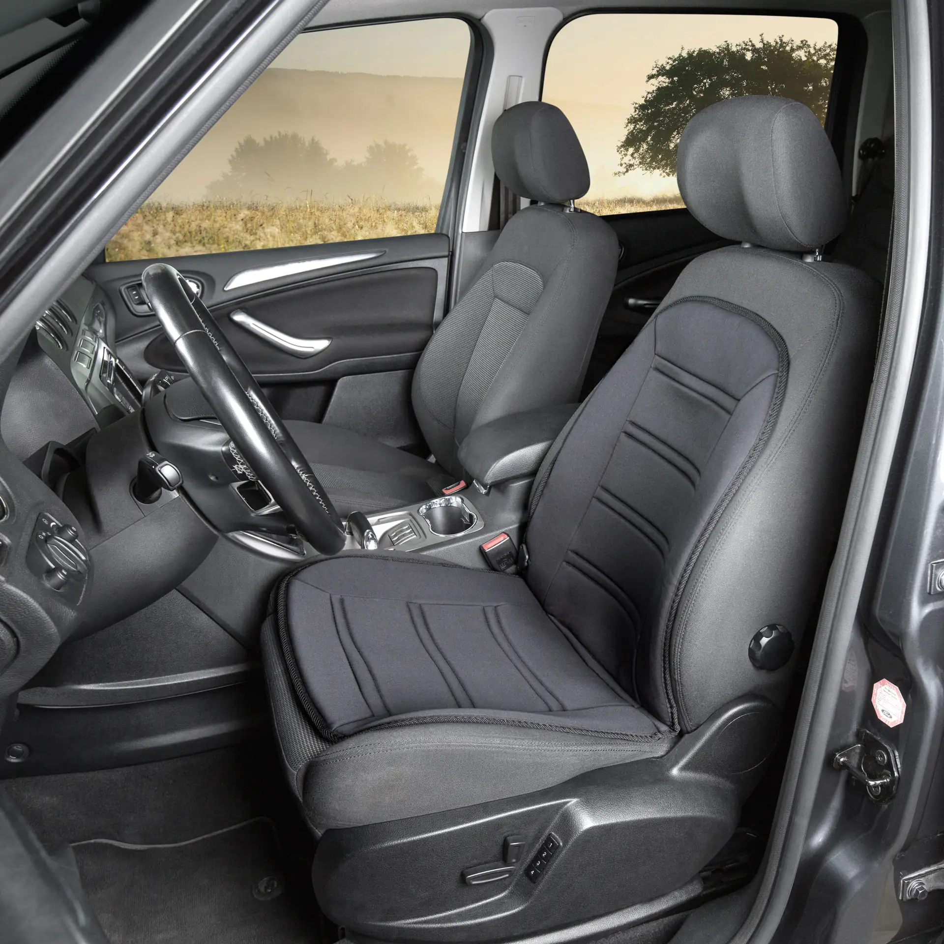 9001778167736_003 Walser Autositz Heizkissen Sitzheizung Carbon schwarz 1-teilig