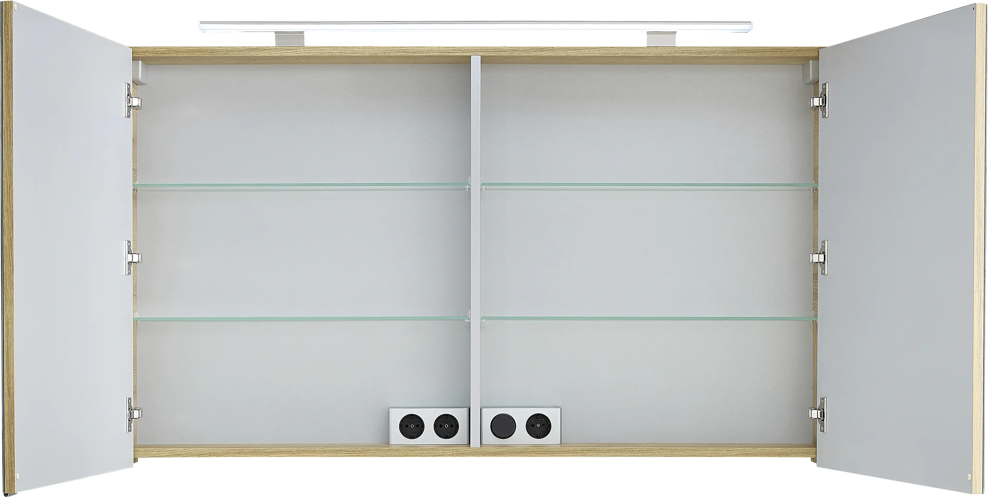 4017026181305_2689967 Primaster Spiegelschrank Düsseldorf mit Beleuchtung rivera 120 x 70 cm