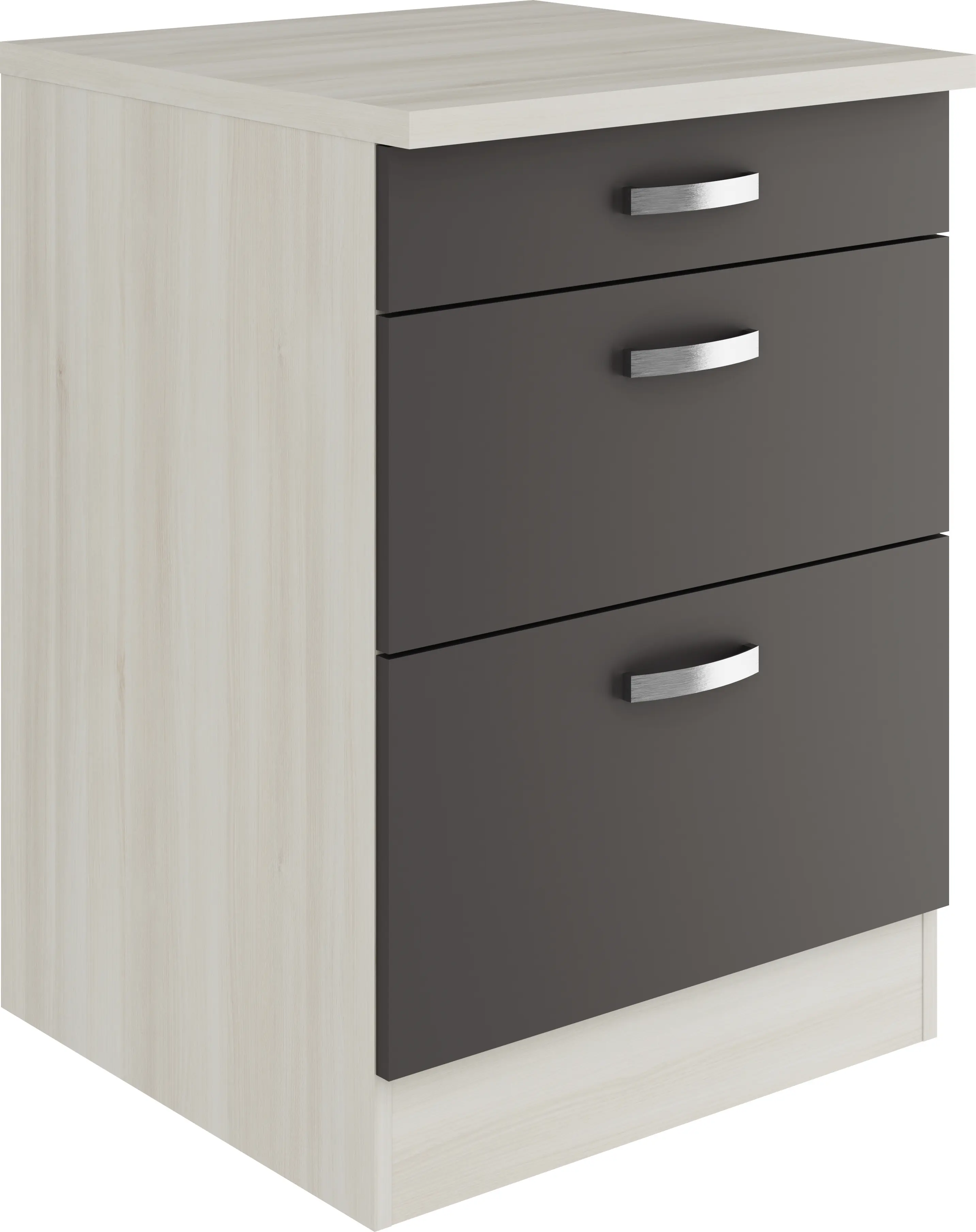 Optifit Unterschrank Faro 220 anthrazit/akazie 60 cm