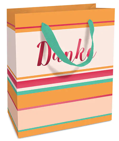 4014995425140 Braun & Company Geschenktragetasche Stripes & Words 18 x 21 x 8 cm