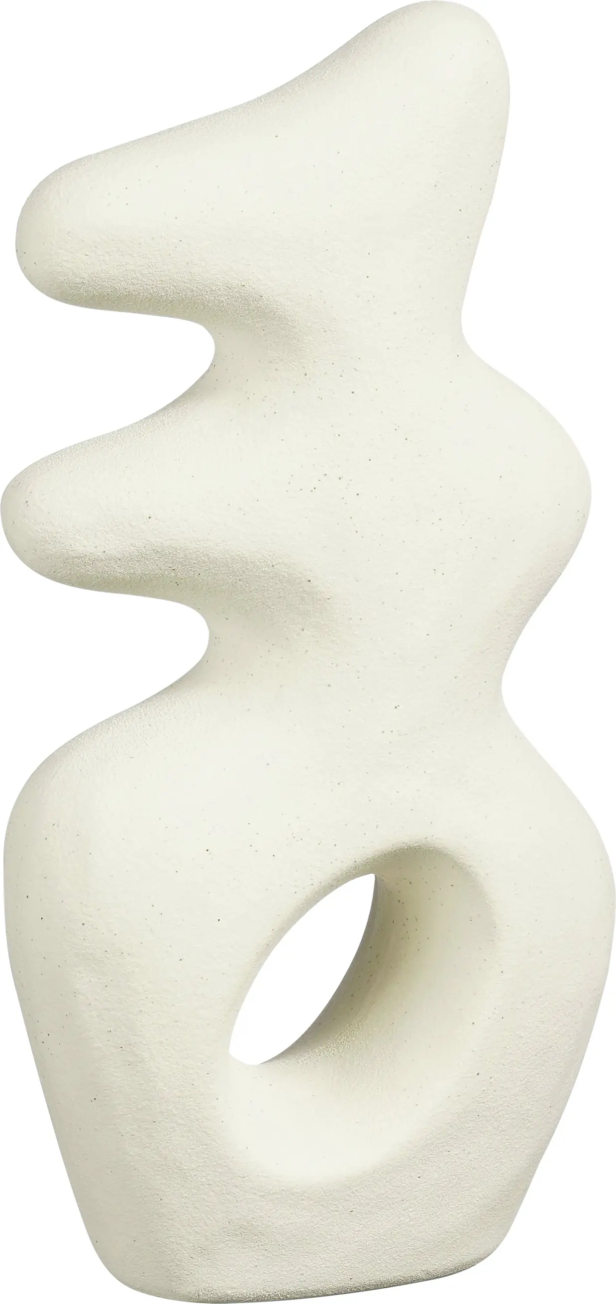 Mica Deko Skulptur Parma Keramik 13,5 x 6,5 x 28 cm white