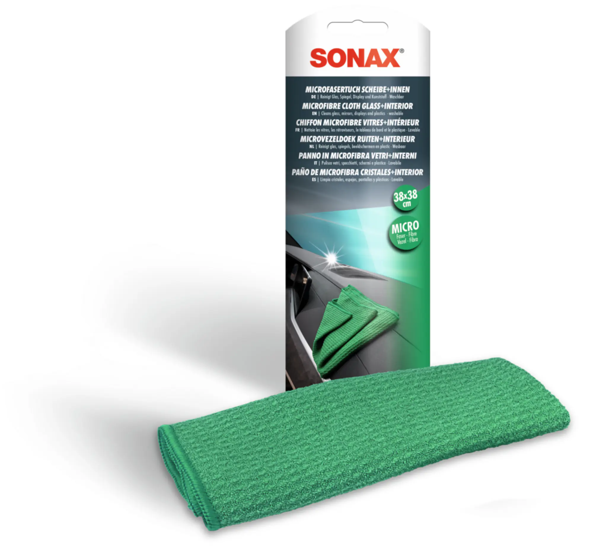 SONAX Microfasertuch für Scheiben und Innenbereich