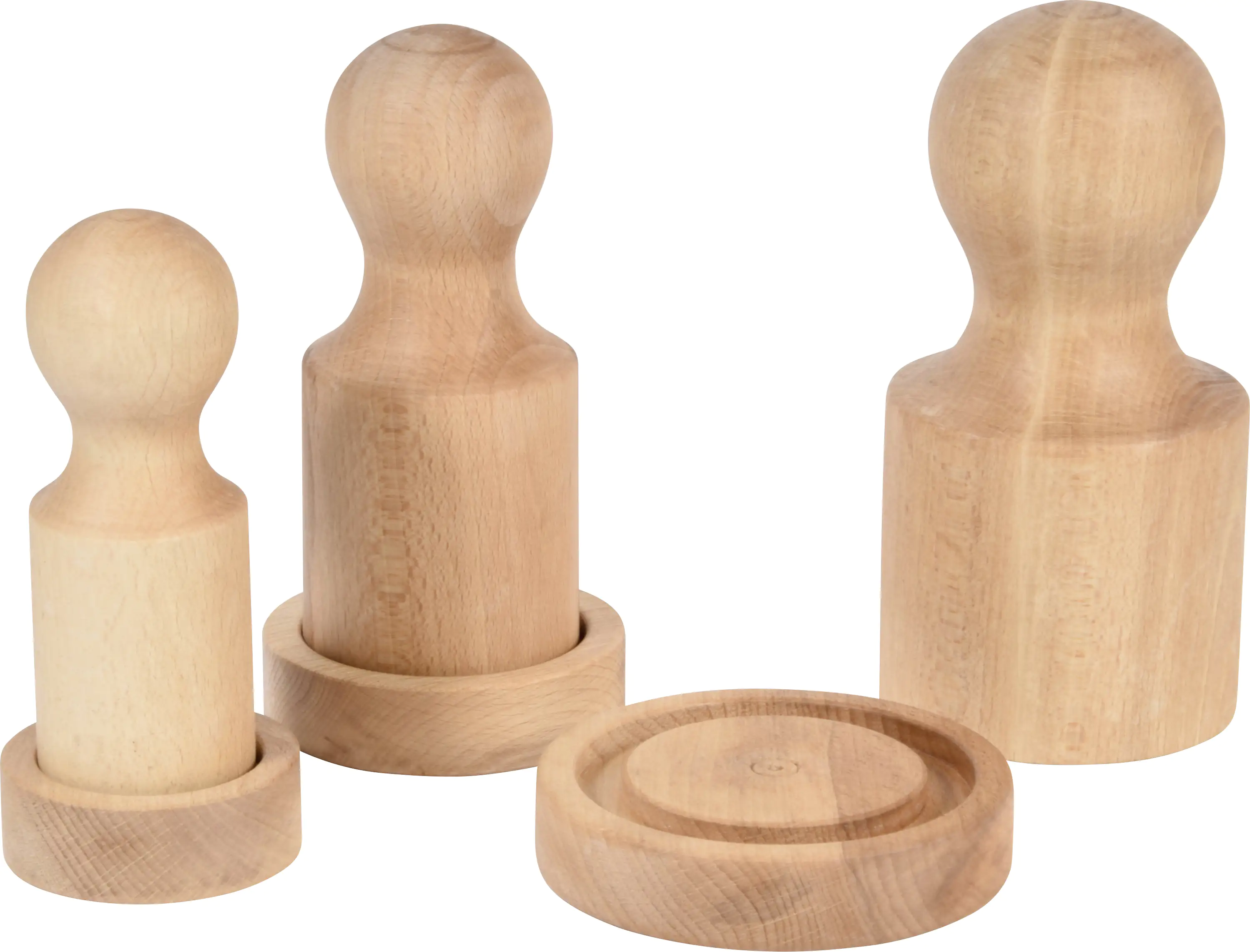 Dobar Papiertopf-Presse Buche 7 x 7 x 16 cm 9 x 9 x 18 cm 11 x 11 x 20