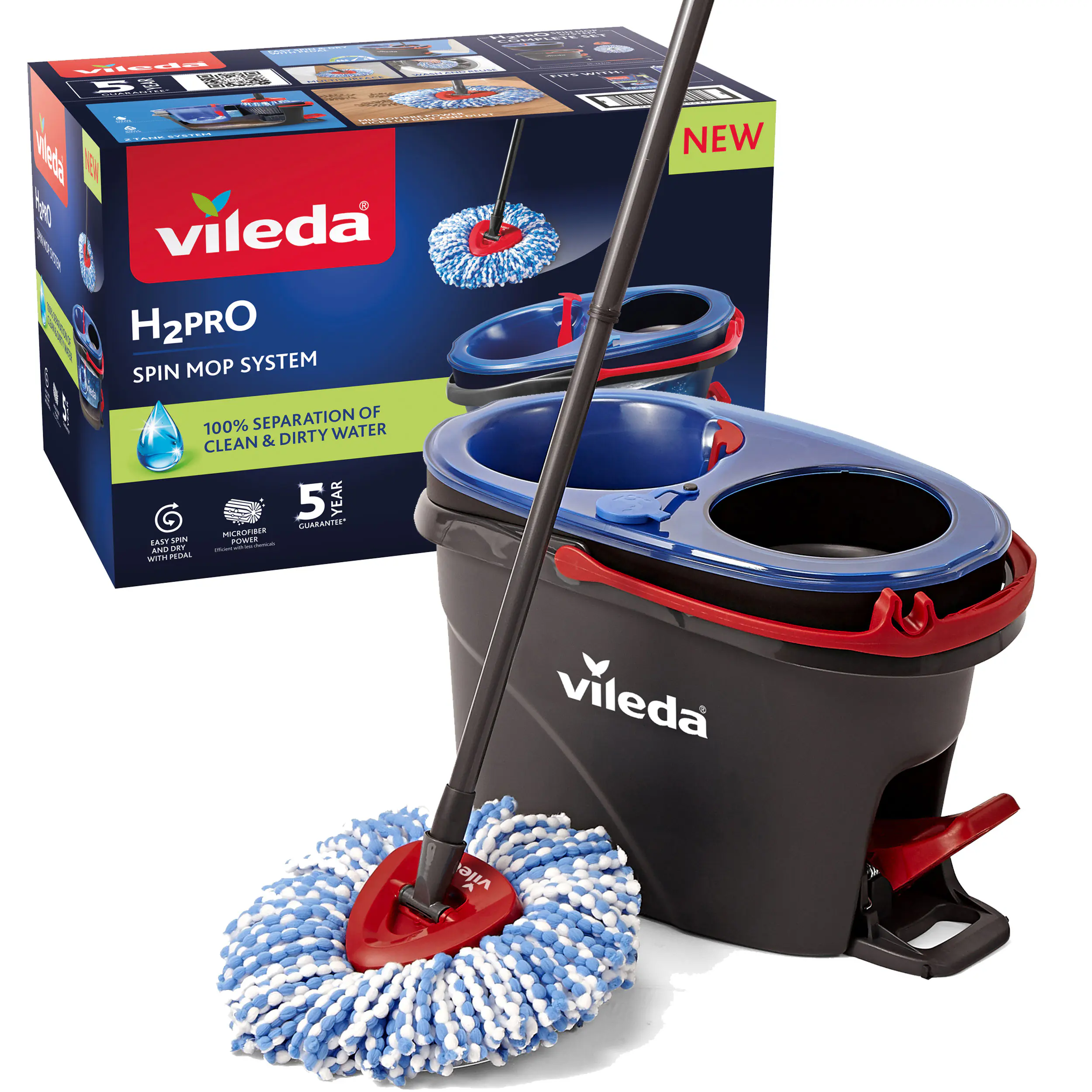 Vileda Wischmopp Set H2PRO Spin System