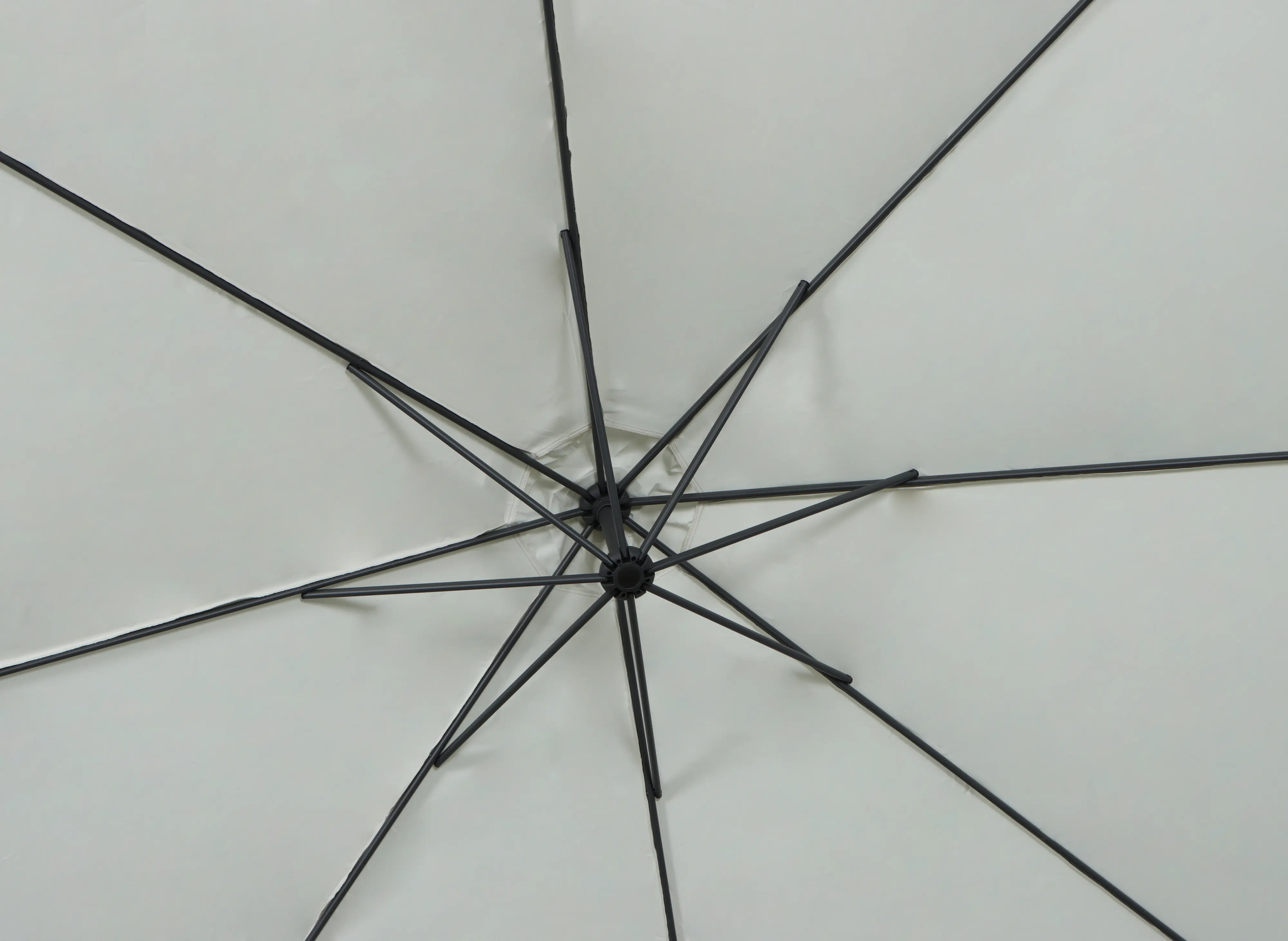 TrendLine Ampelschirm creme Ø 300 cm inkl. Kreuzständer