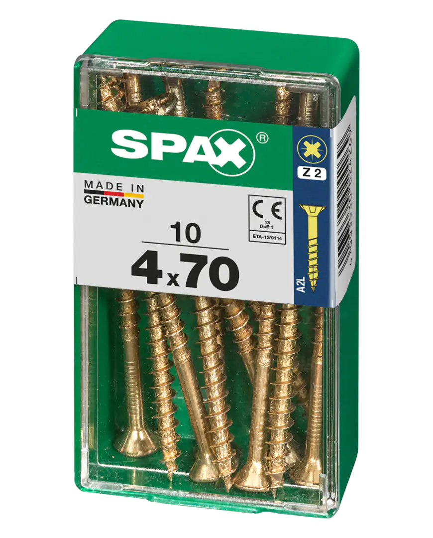 Spax Universalschrauben 4.0 x 70 mm PZ 2 - 10 Stk.