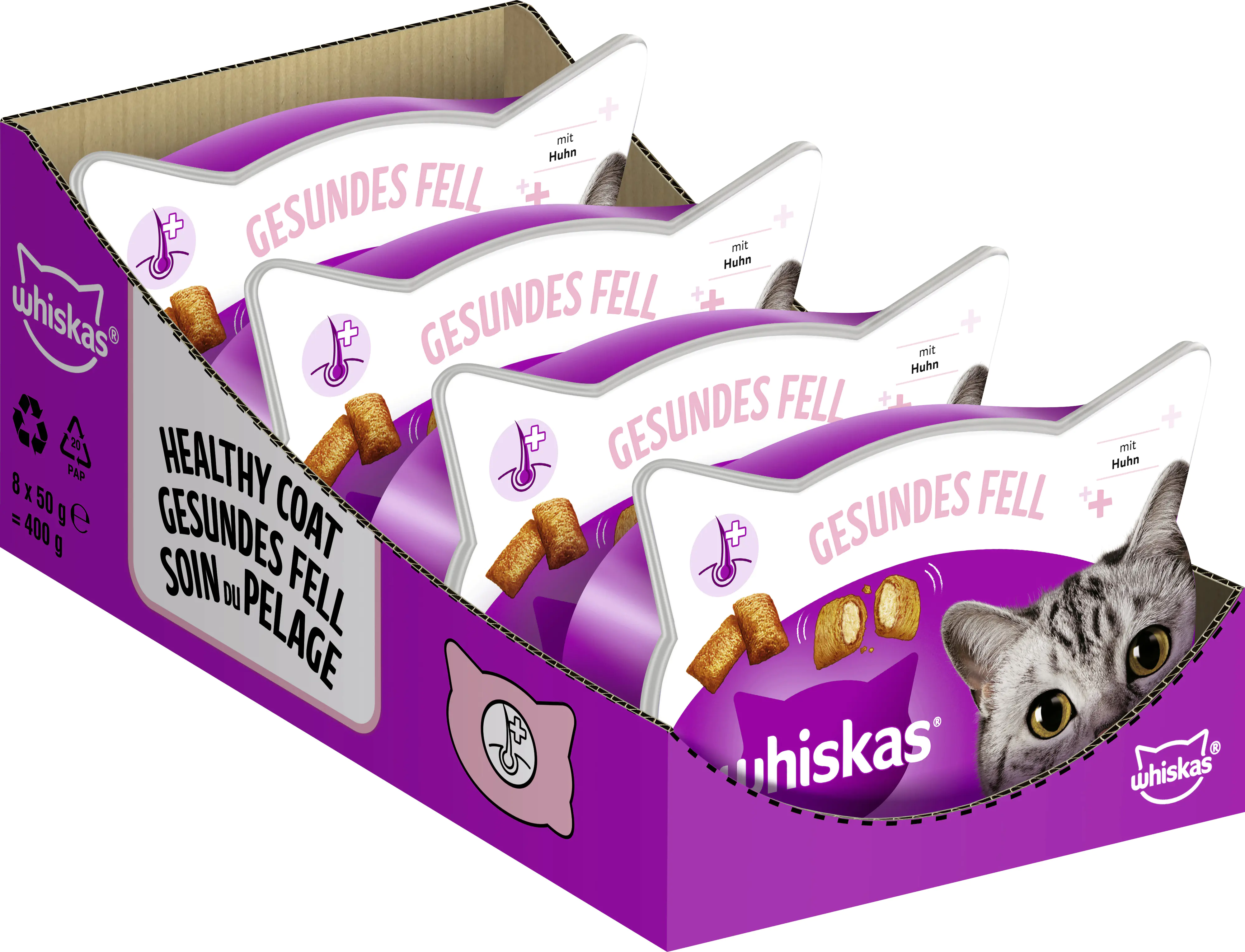 Whiskas Katzensnack gesundes Fell 50 g Whiskas Katzensnack gesundes Fell 50 g