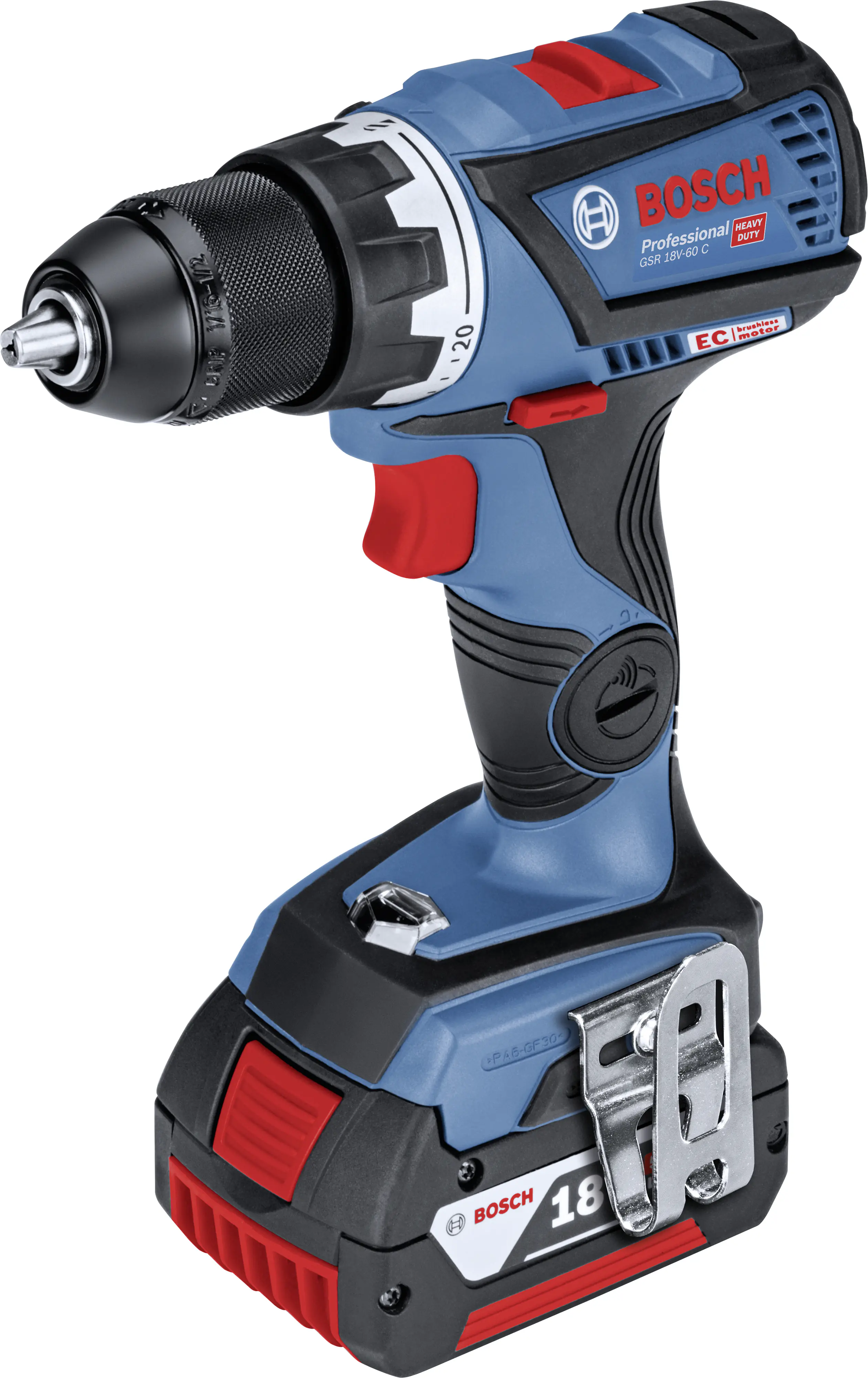 Bosch Professional Akku-Bohrschrauber GSR 18V-60 C 4 Ah Solo