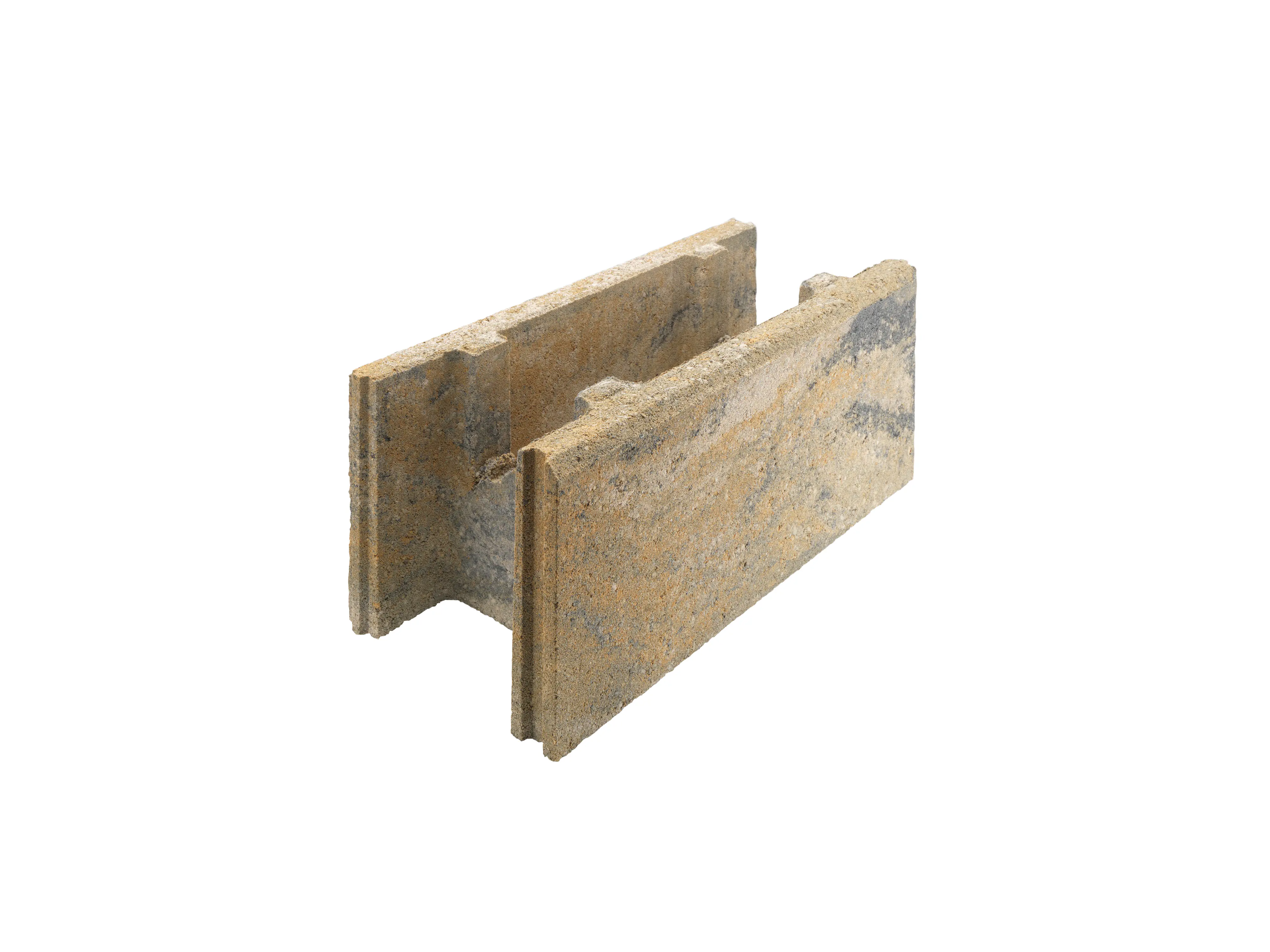 Schalungsstein Grundstein 50 x 10 x 24 cm braun-beige