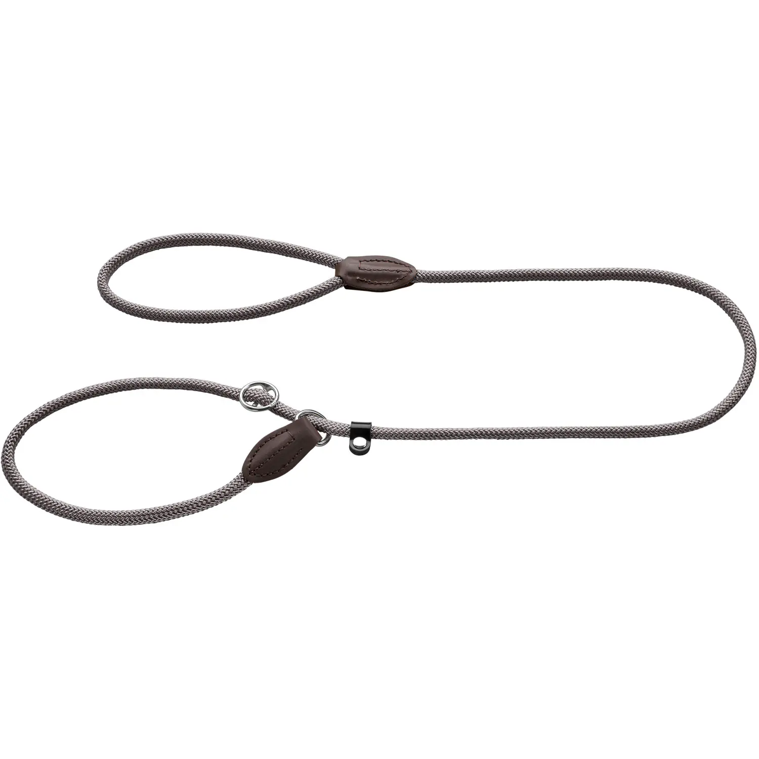 Hunter Hundeleine Freestyle mit Halsung 1,7 m x 0,8 cm grau