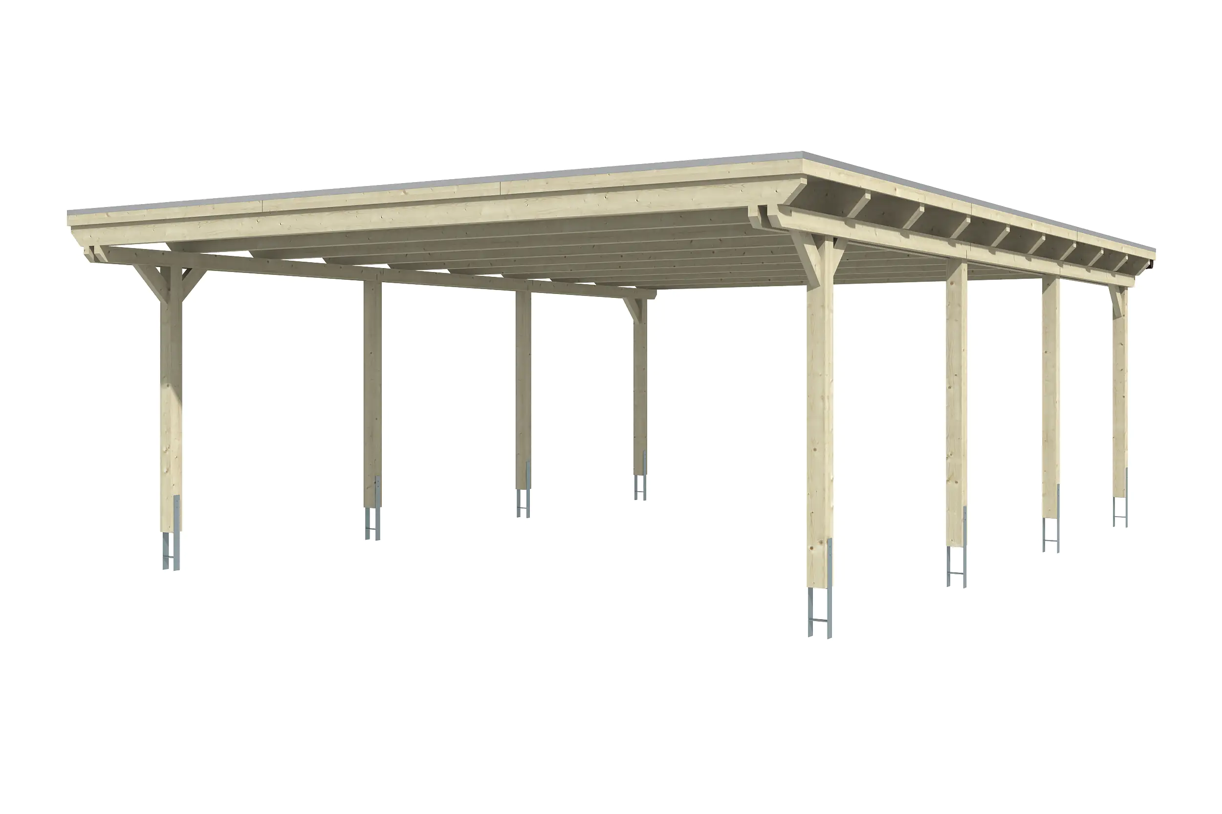 SKAN HOLZ Carport Emsland 613 x 846 cm mit EPDM-Dach