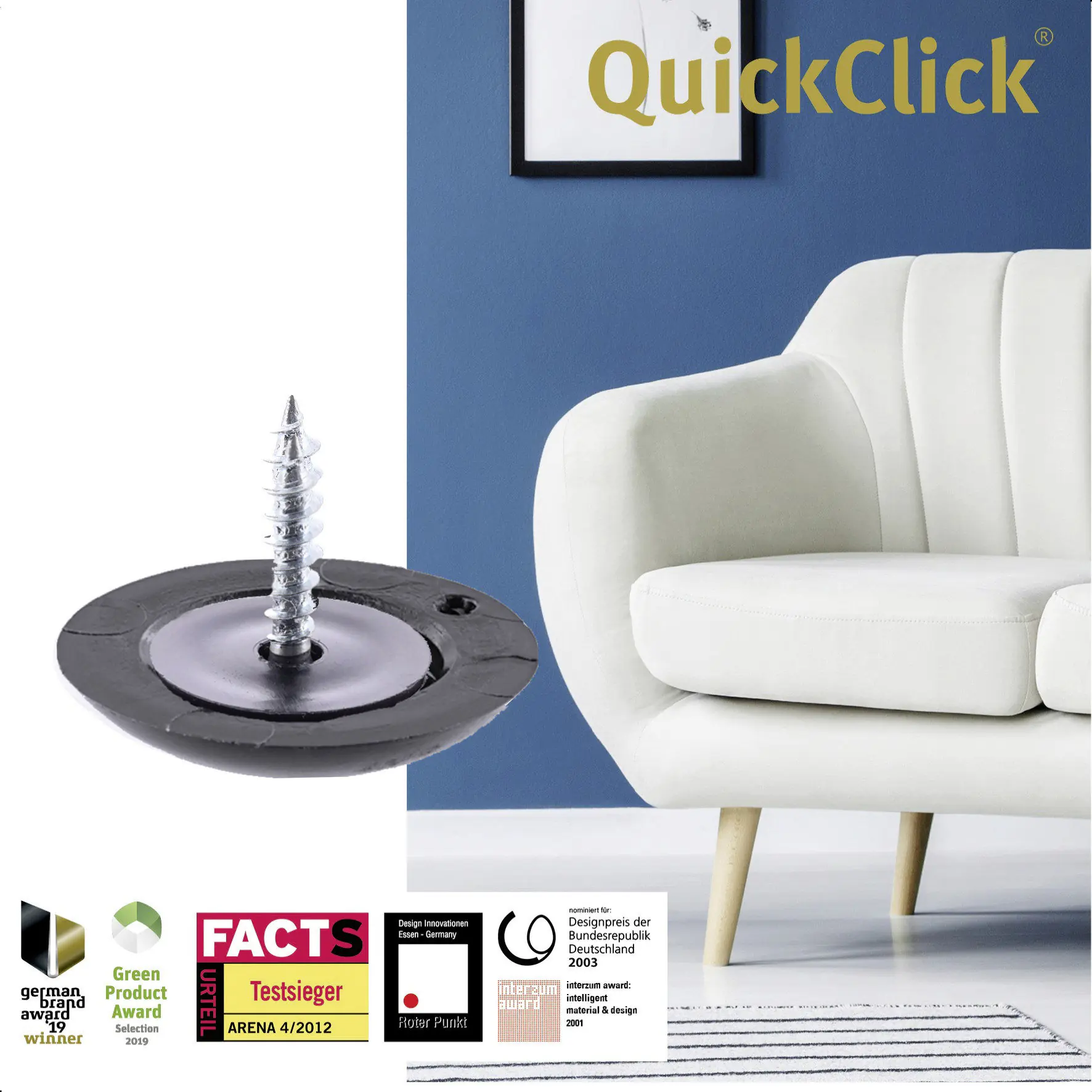 Wagner Möbelgleiter zum Anschrauben Black Slim schwarz grau Ø 25 mm - 4 Stück  Wagner Möbelgleiter zum Anschrauben Black Slim schwarz grau Ø 25 mm - 4 Stück