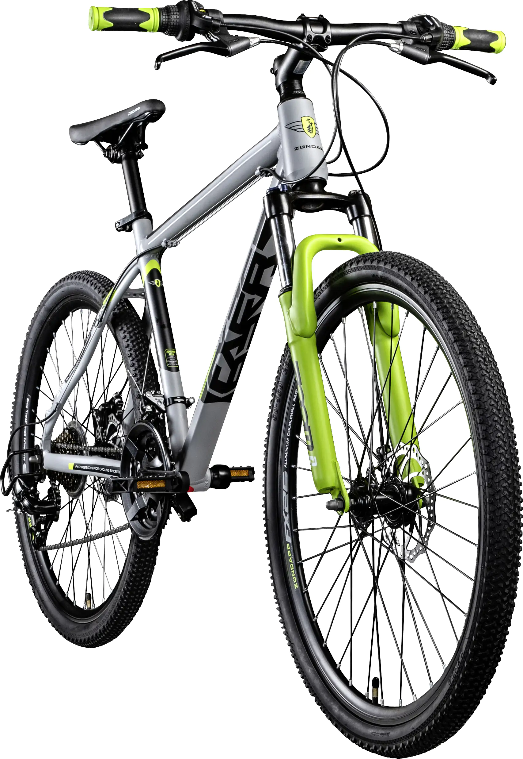 Zündapp Mountainbike FX26 MTB Hardtail 26 Zoll RH 46cm 24-Gang grau grün