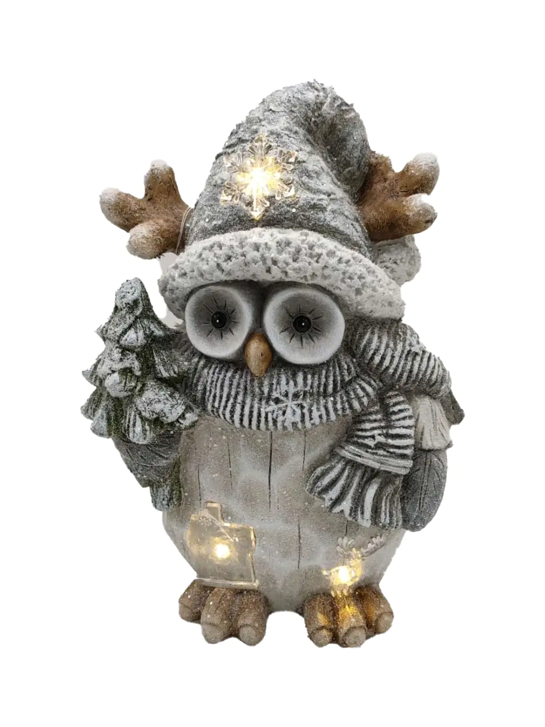 4333692380331 TrendLine LED Dekofigur Eule 40 x 30 cm warmweiß mit Timer