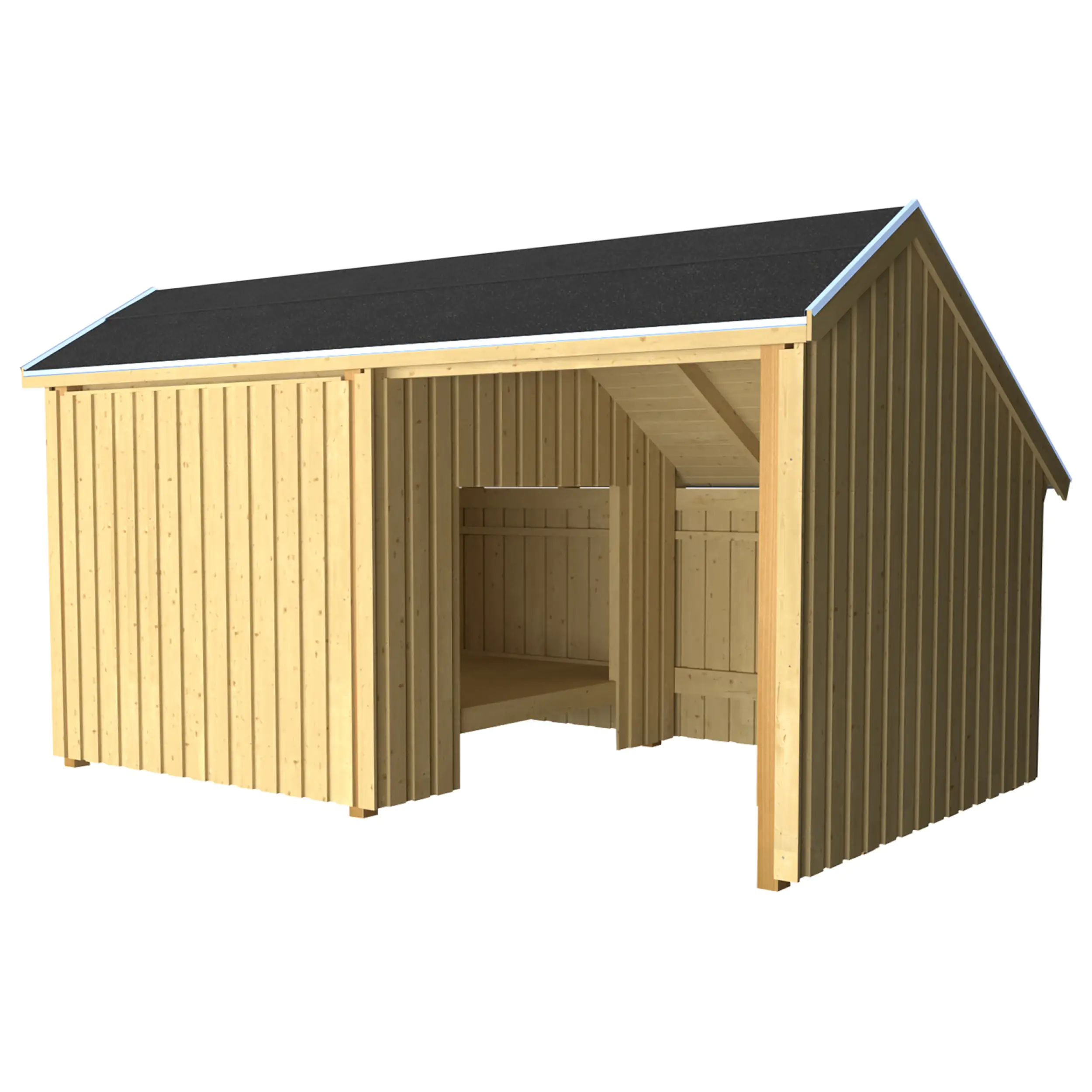 Plus Multi Shelter 416 x 238 cm mit Vorraum und Dachpappe Plus Multi Shelter 416 x 238 cm mit Vorraum und Dachpappe
