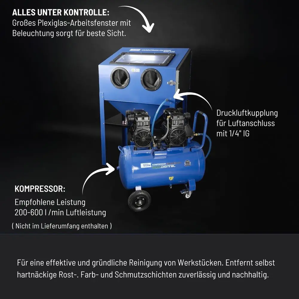 Güde Sandstrahlkabine GSK 220 l 7 bar