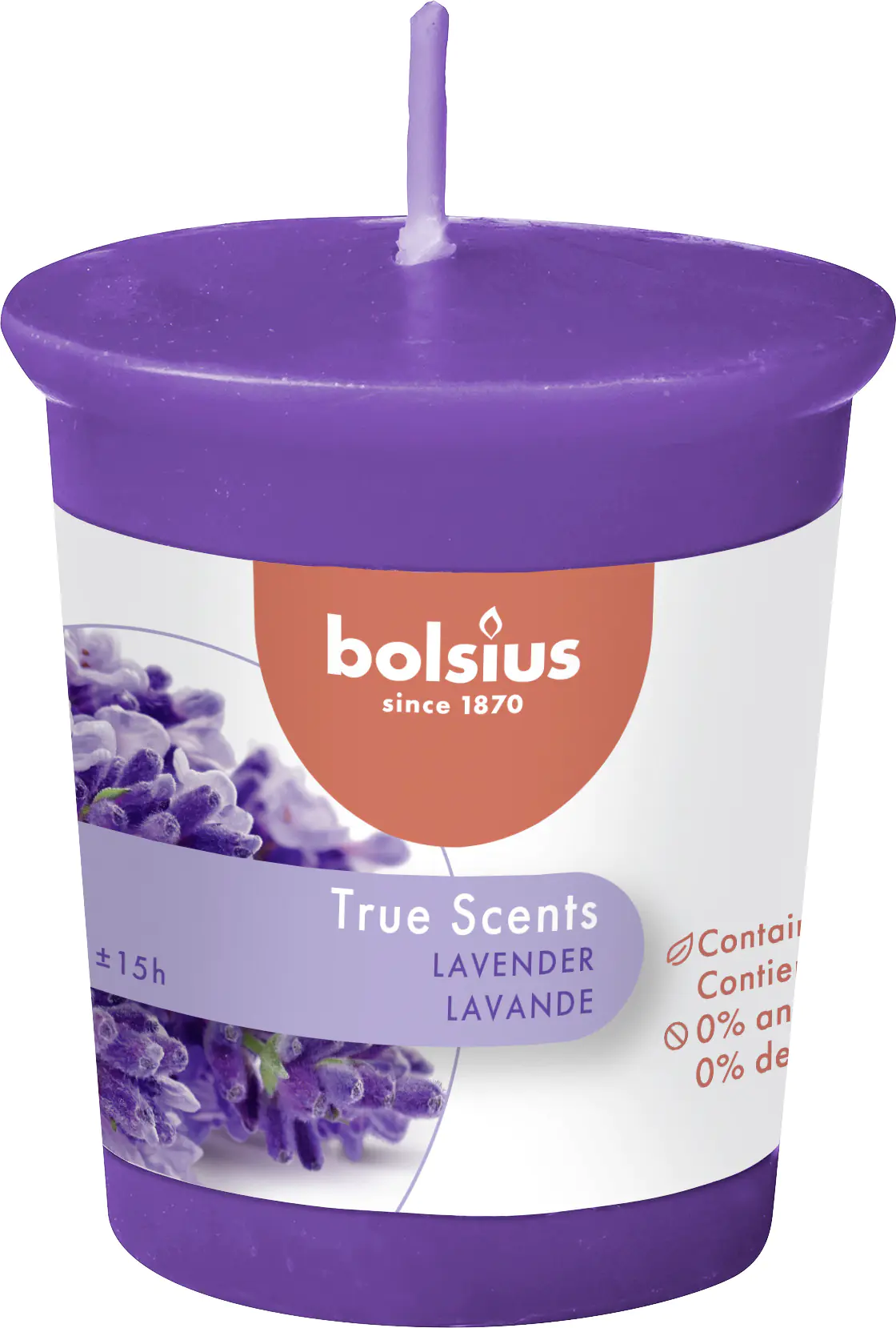 Bolsius Duftkerze Magnolie Höhe 5,3 cm Ø 4,5 cm