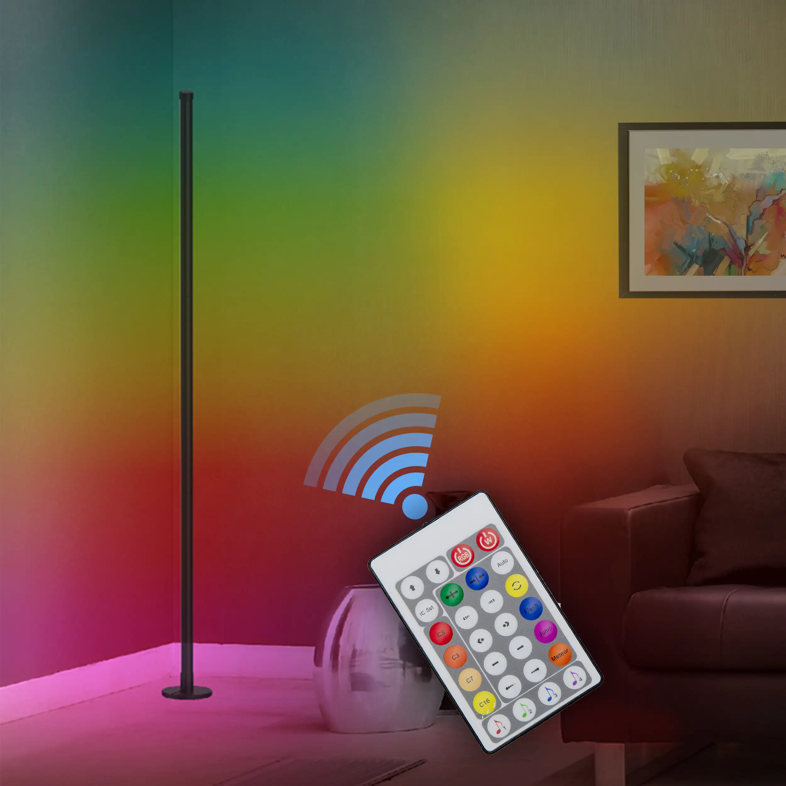 Näve LED Digital Dekostehleuchte Motion Light 1,5 m Sound Sensitive