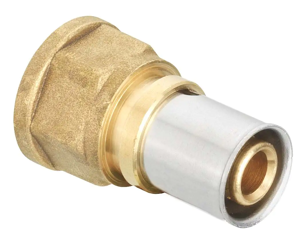 Cornat Press-Kupplung komplett Messing/Edelstahl, ø 16 mm, 1/2" IG