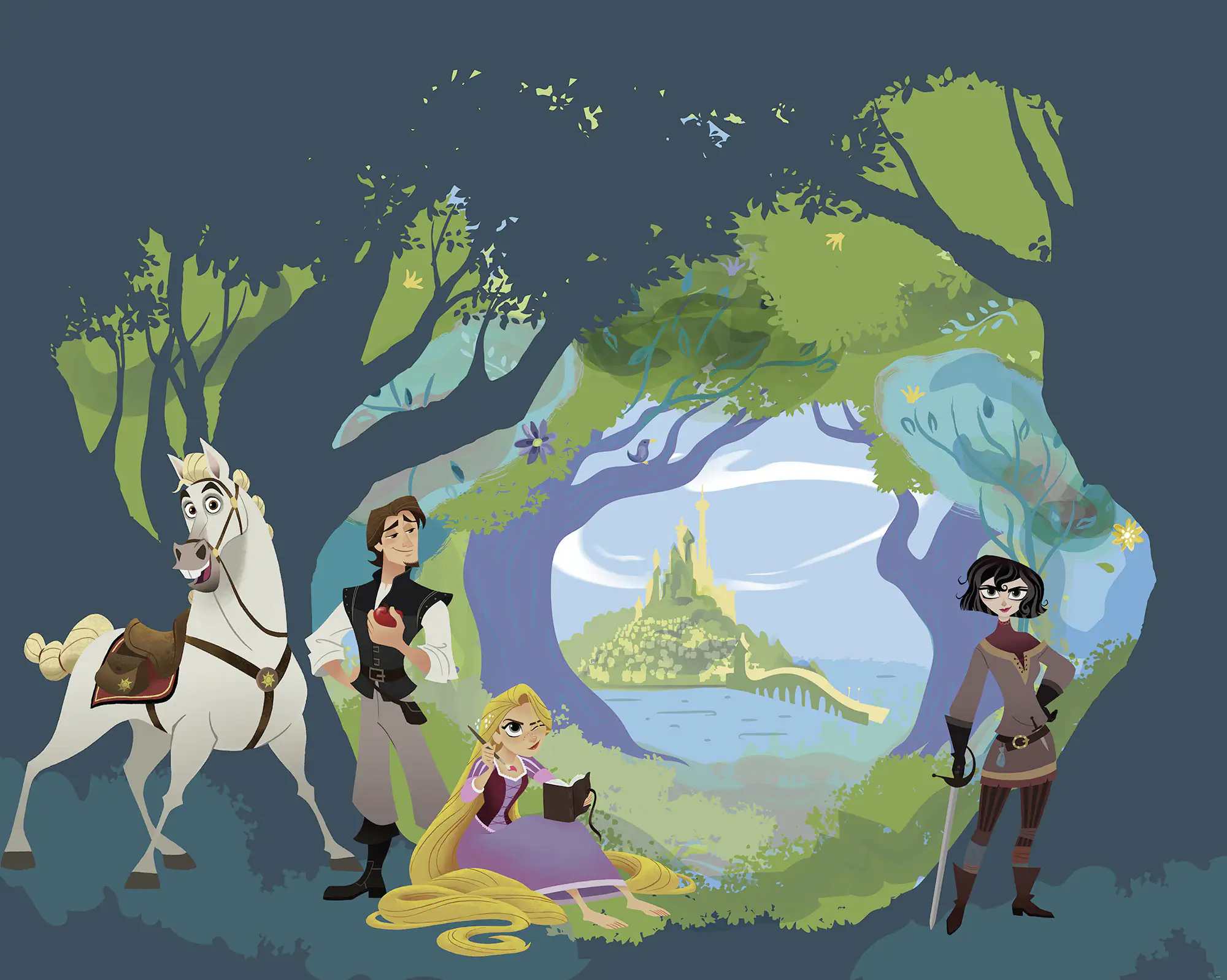 4055065410017 Komar Vlies Fototapete Tangled 350 x 280 cm