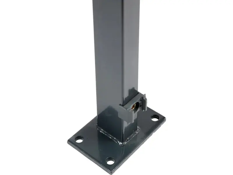 Floraworld Zaunpfosten 129,3 x 6 x 4 cm anthrazit