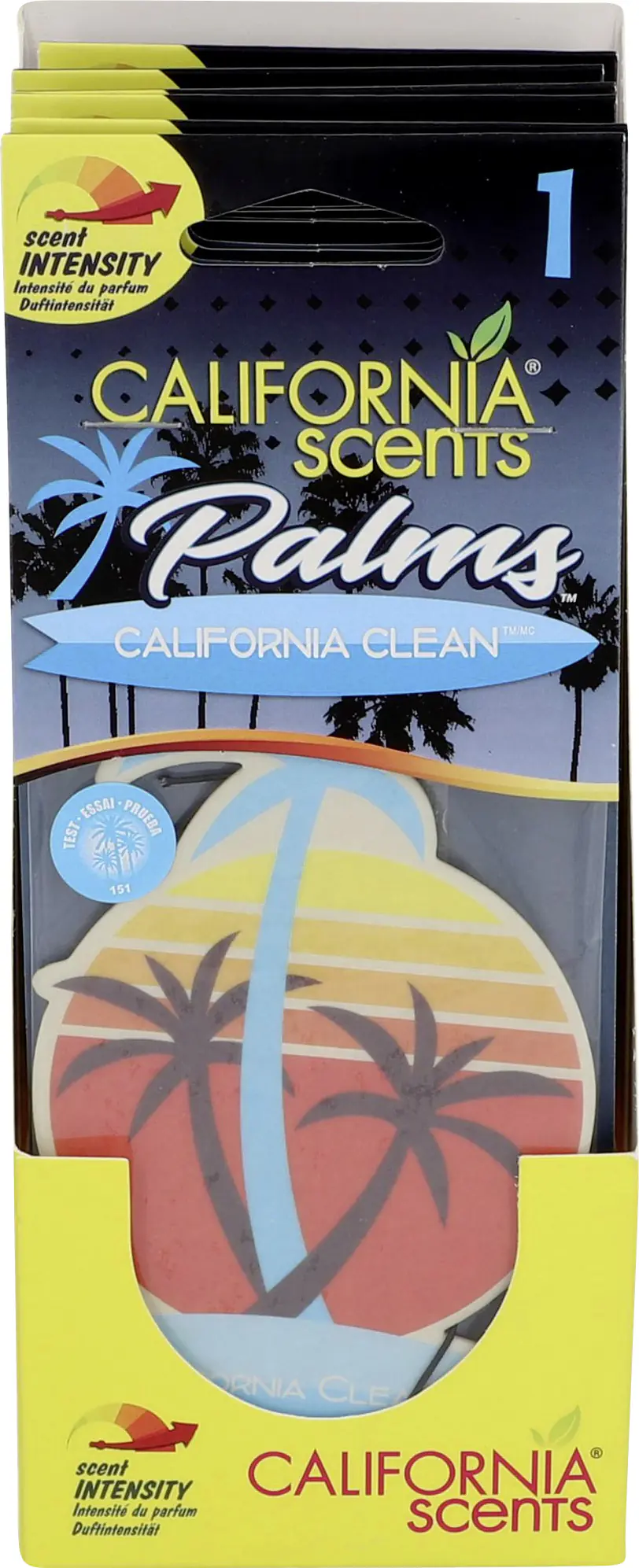 California Scents Papierlufterfrischer Palm California Clean