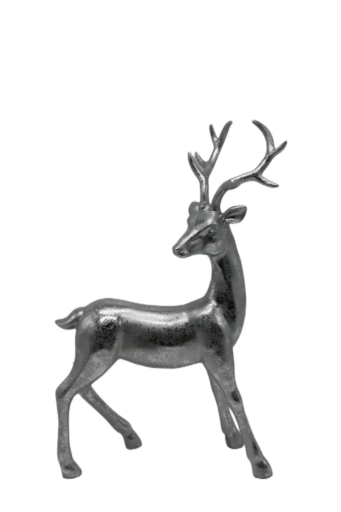 TrendLine Dekofigur Rentier 42,6 x 26,5 cm silber