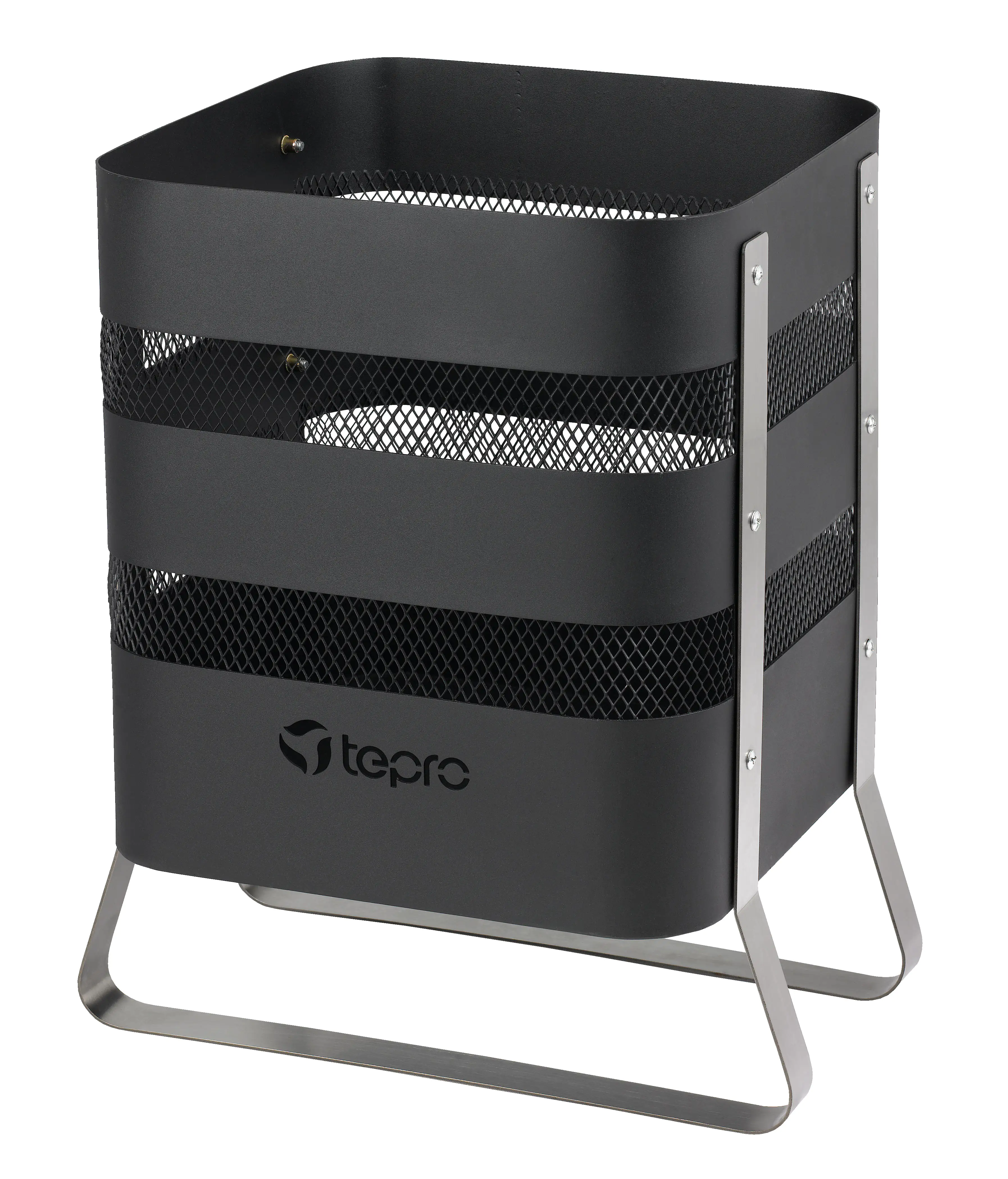 Tepro Design Feuerstelle schwarz / Edelstahl
