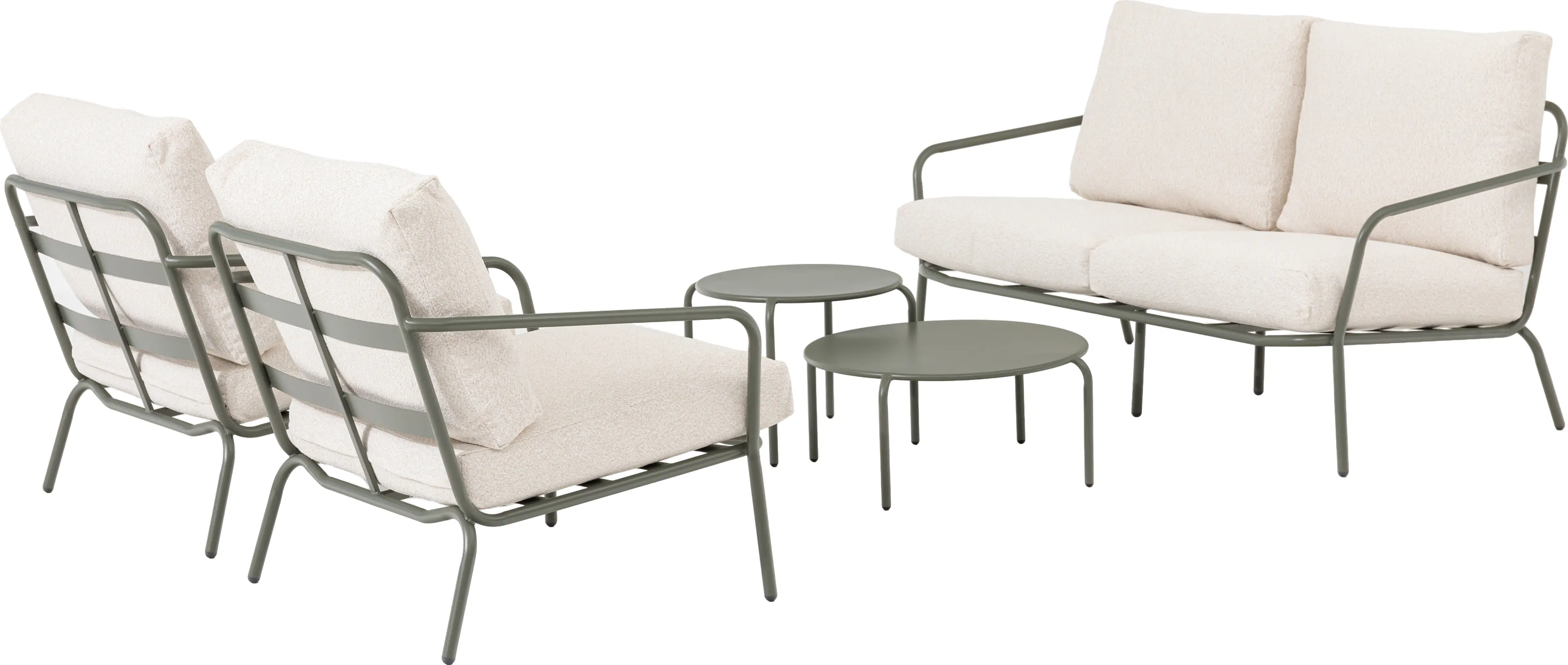 Primaster Gartenmöbel-Set Locarno 2 Sitzer Stahl