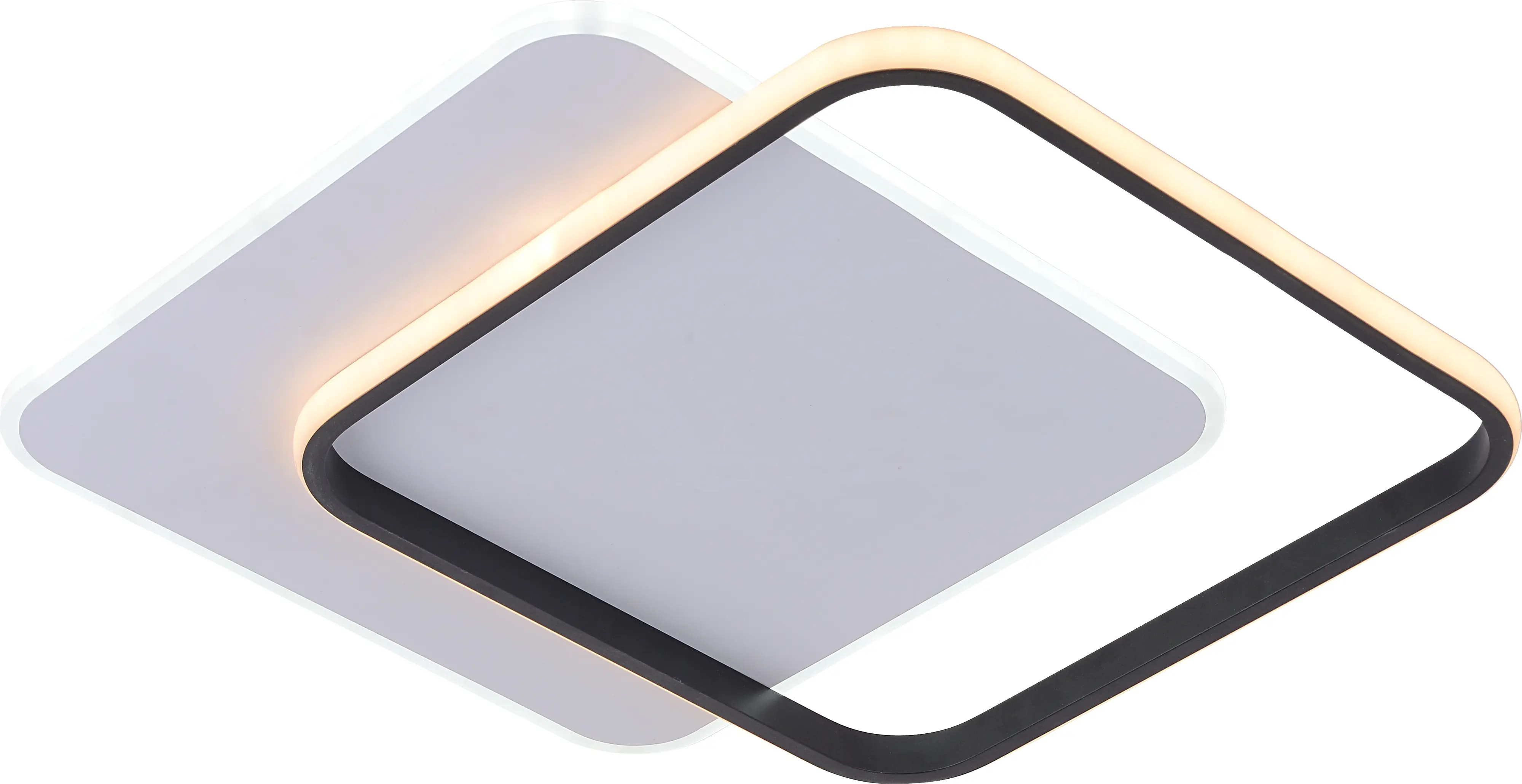 LED Deckenlampe Duo 36W schwarz 46 x 46 cm warmweiß-kaltweiß
