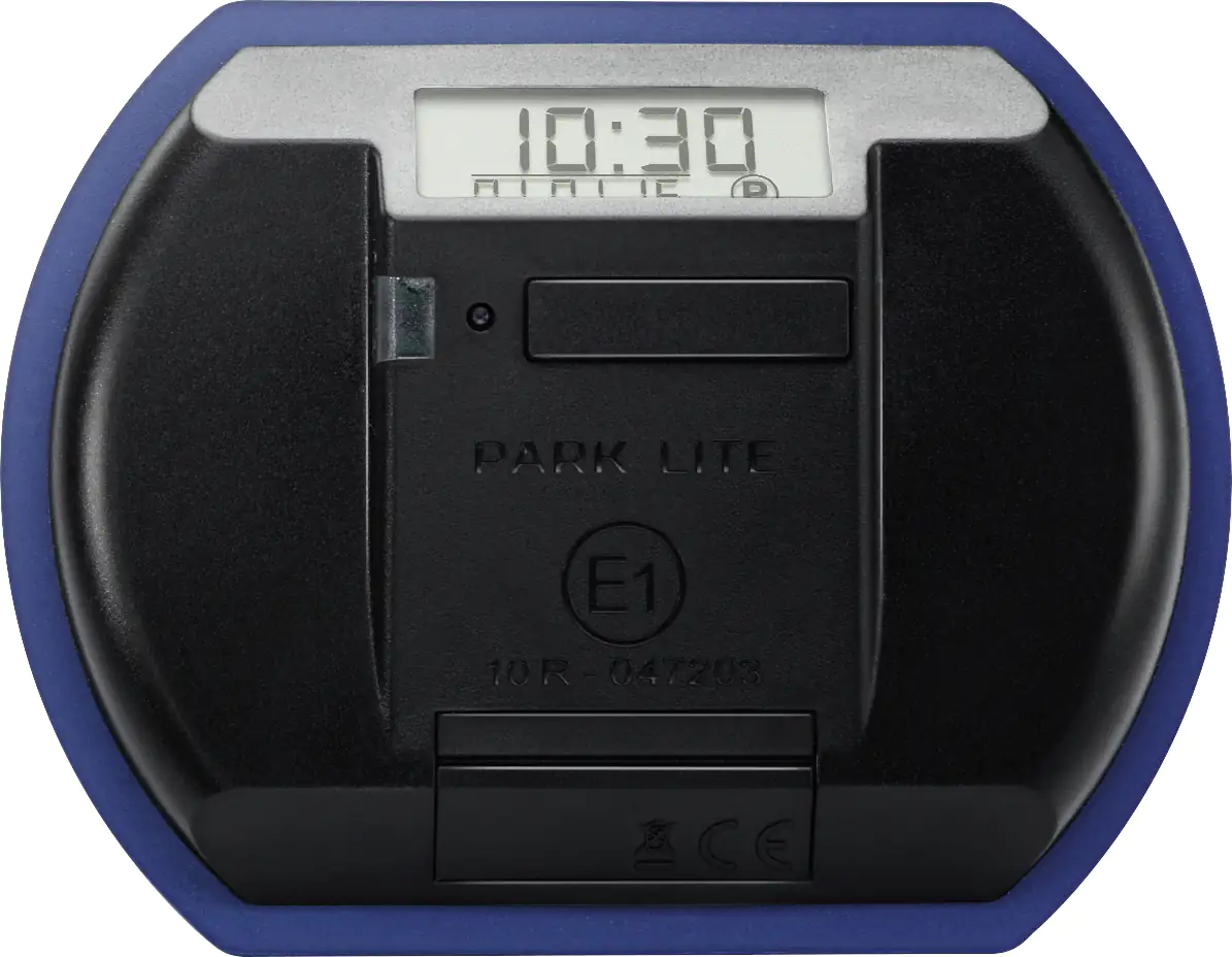 OKCars ParkLite elektronische Parkscheibe selbstklebend blau