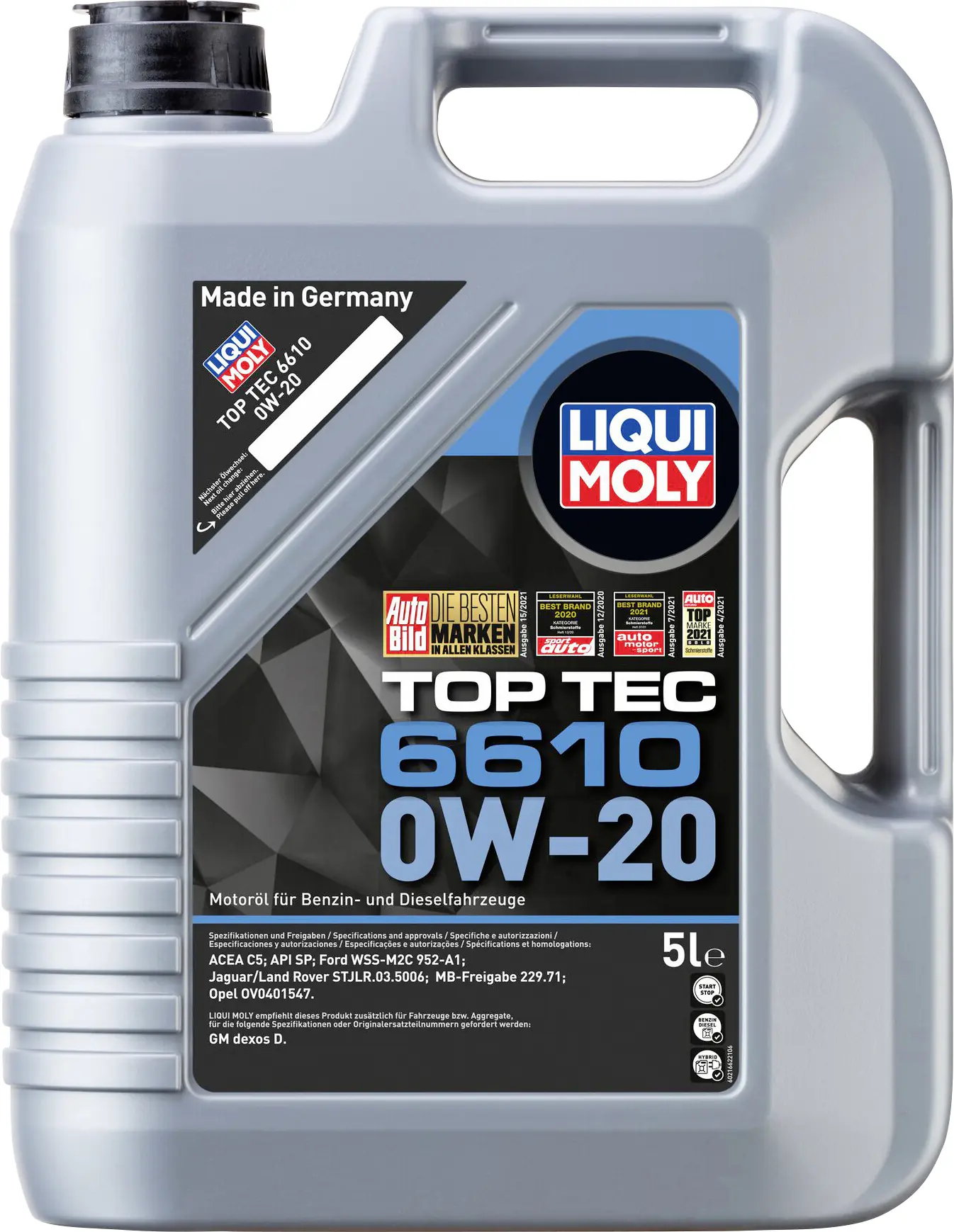 Liqui Moly Motoröl Top Tec 6610 0W-20 5L