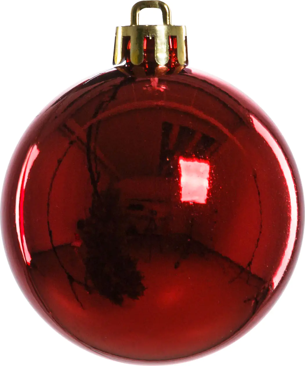 2076601527411_02 TrendLine Weihnachtskugeln bruchfest, langlebig Ø 6 cm rot 12 Stück