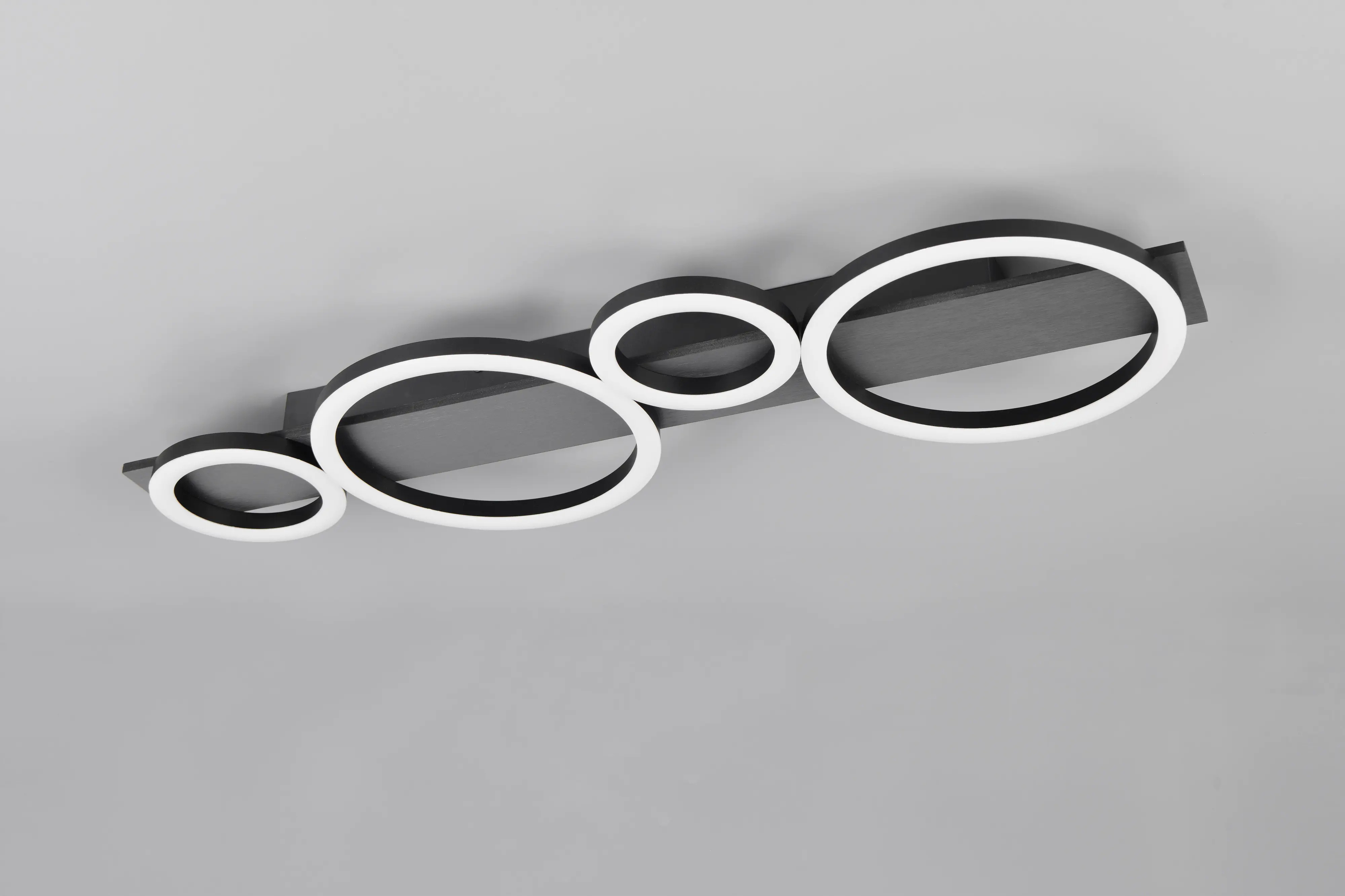 Reality LED Deckenleuchte Lumos schwarz matt - weiß 