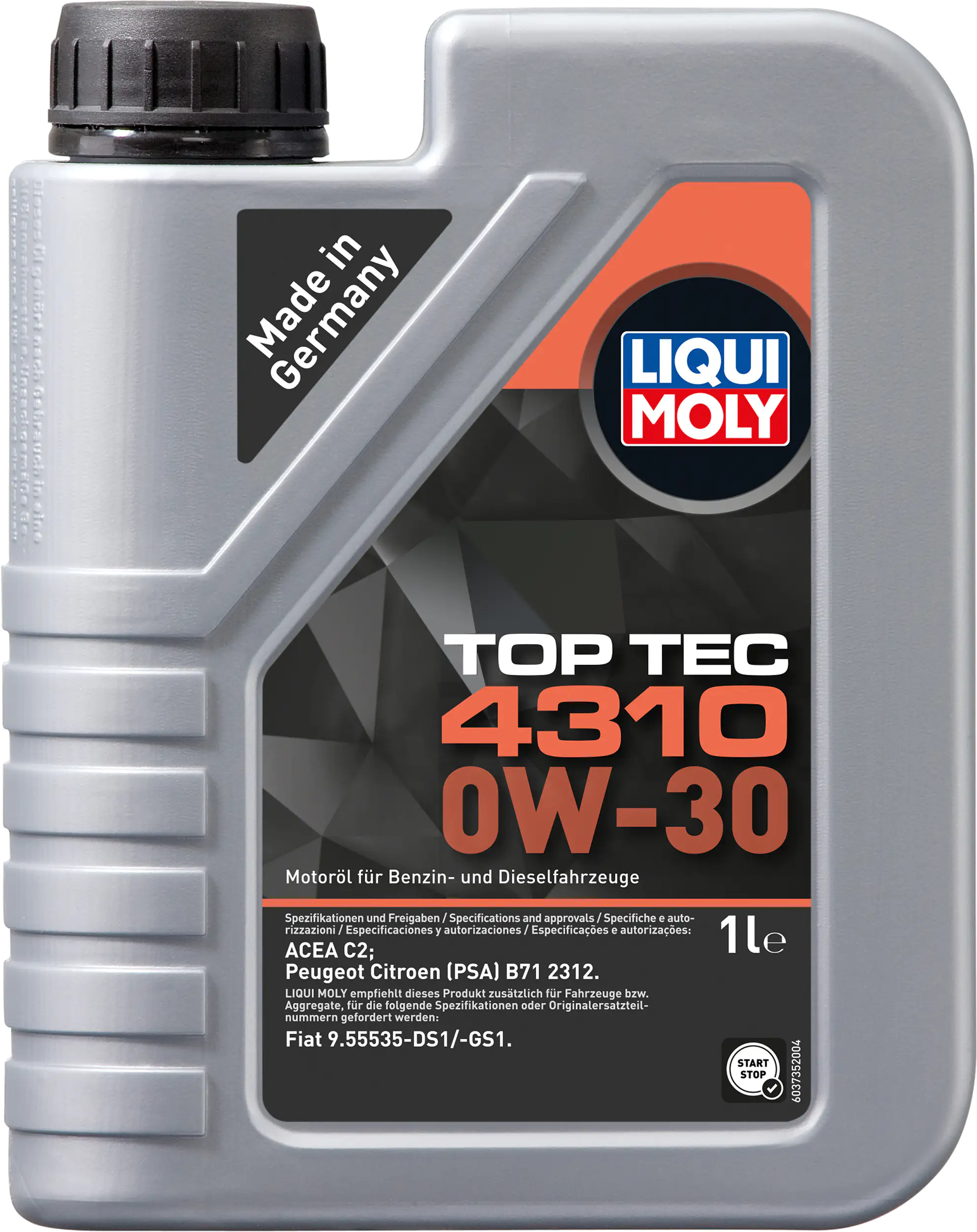 Liqui Moly Motoröl Top Tec 4310 0W-30 1 L
