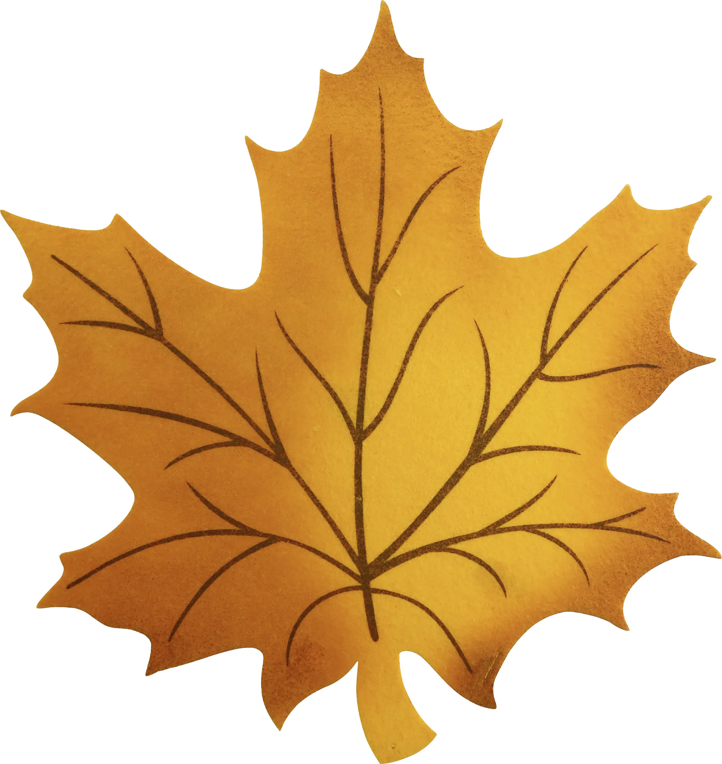 Tischset Filz Ahornblatt orange 28 x 31 cm