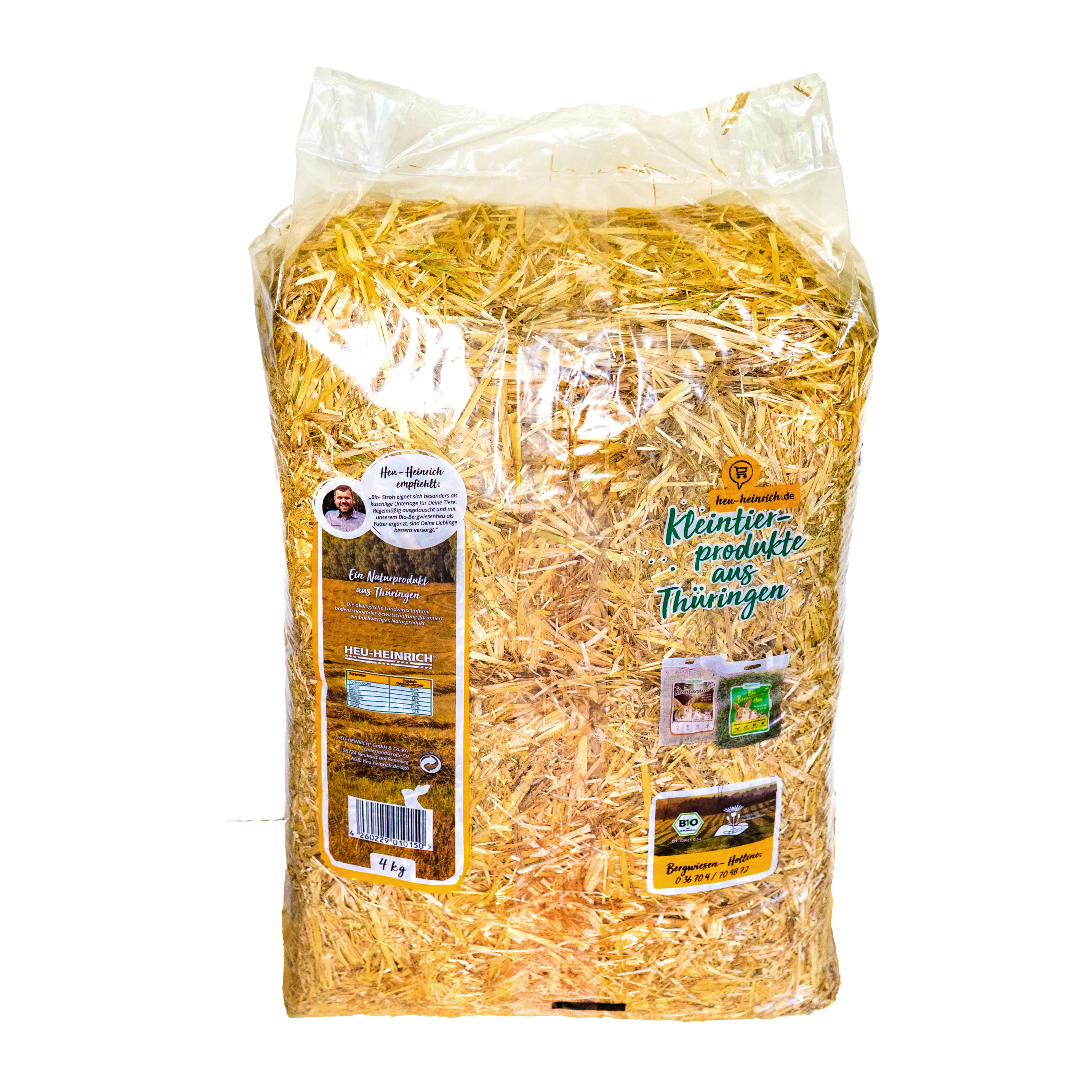 Heu Heinrich Bio Stroh 4 kg