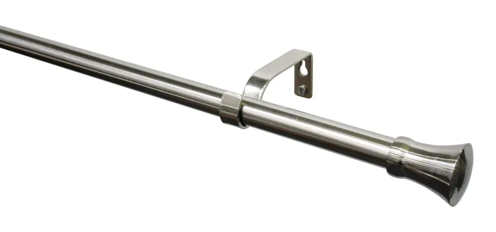 Gardinia Stilgarnitur Konus Ø 16/19 mm, edelstahl-optik, 120 - 210 cm