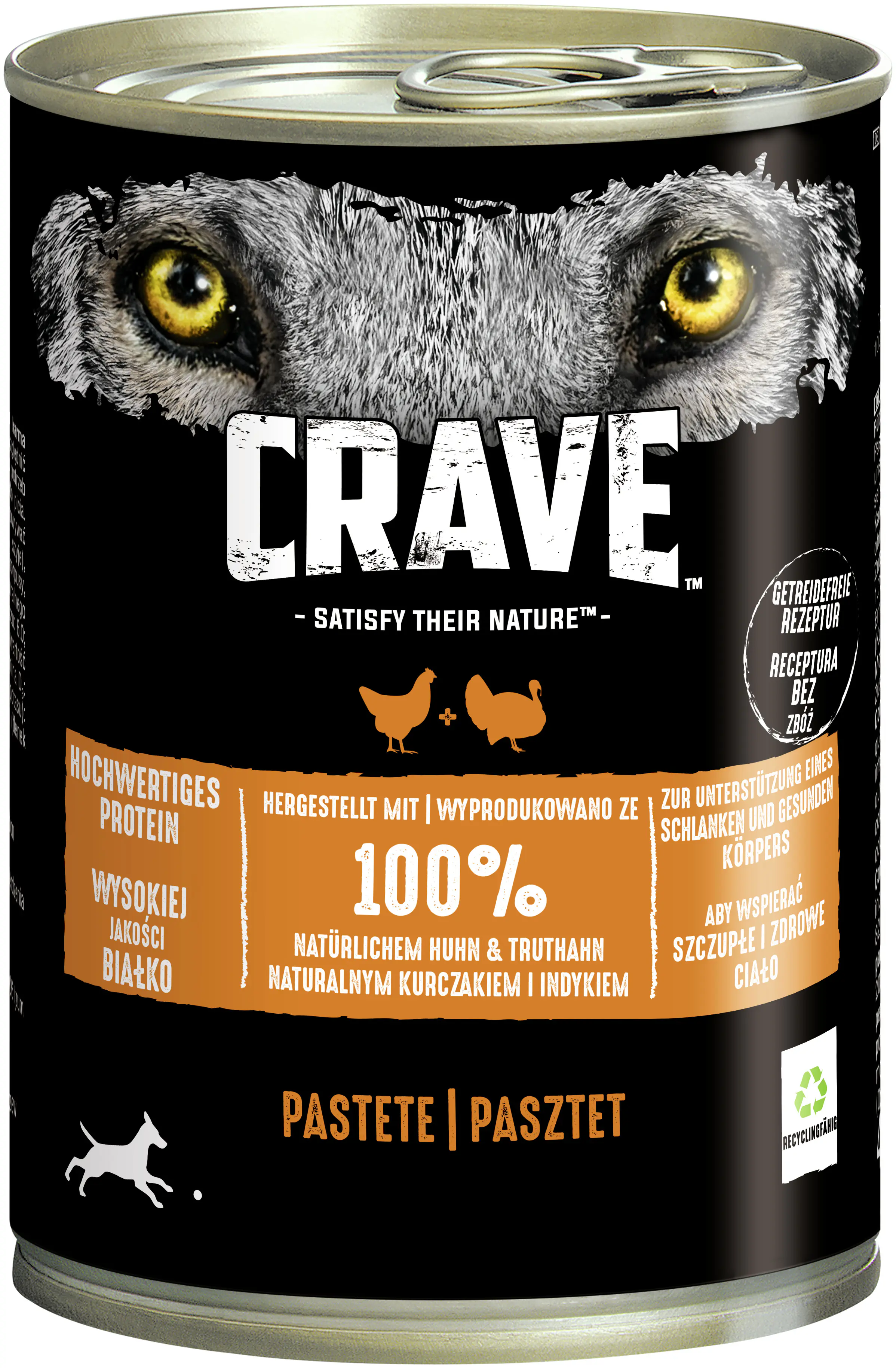 Crave Hundenassfutter Adult getreidefrei 400 g Huhn & Truthahn