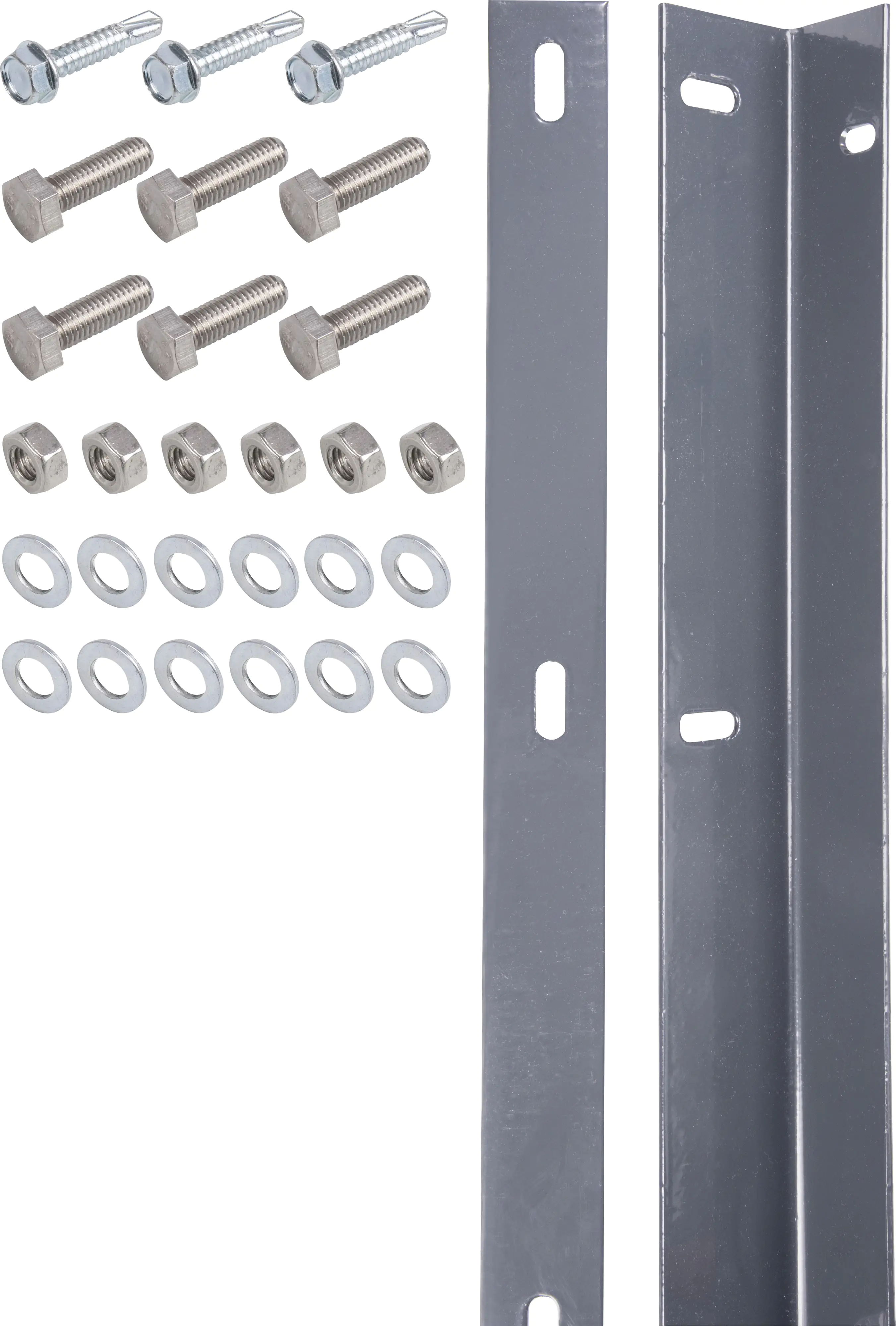 Alberts Befestigungsleiste für Doppelstabmatte anthrazit 200 cm