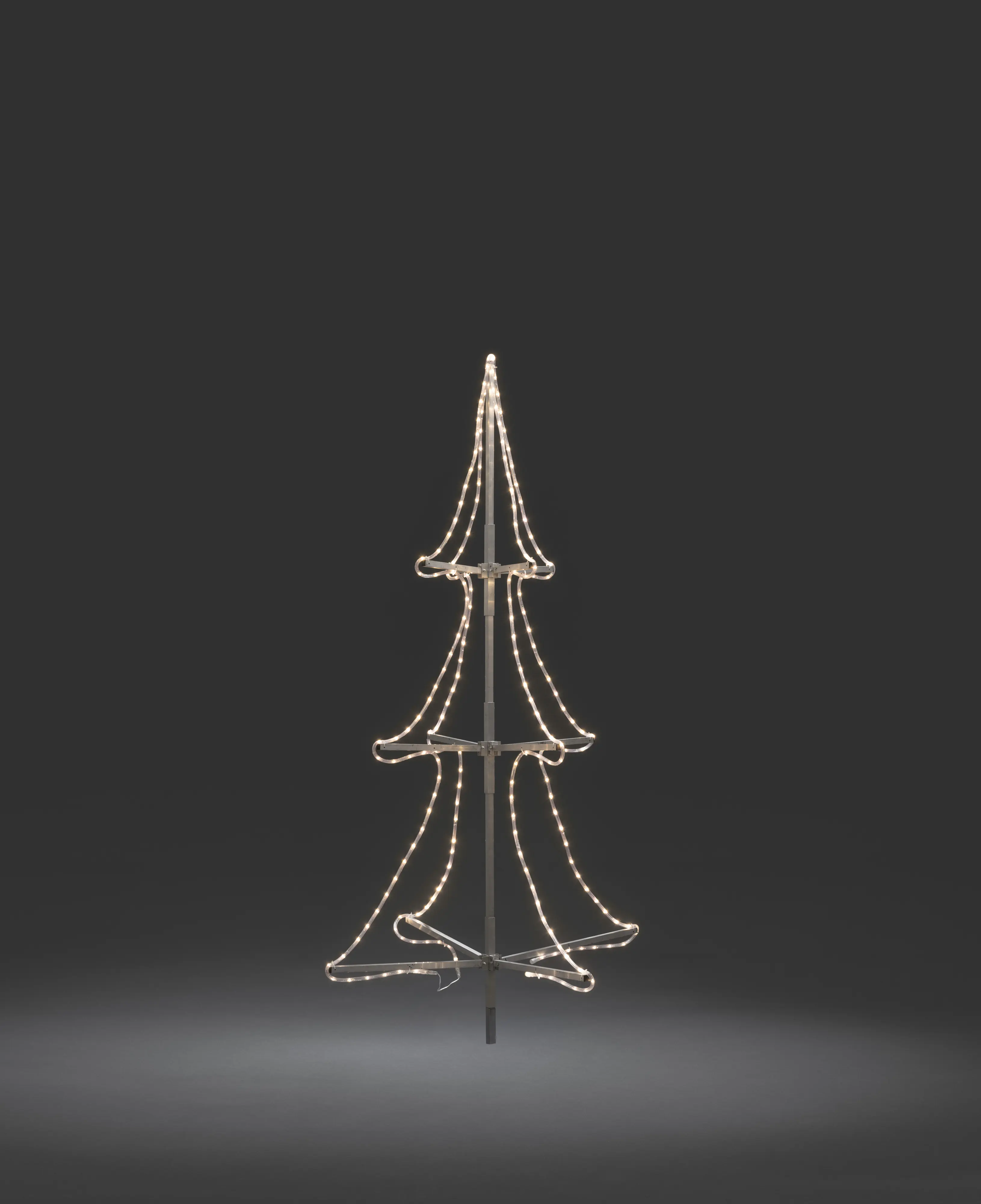 Konstsmide LED Schlauchsilhoutte Tannenbaum 3D 432 Dioden warmweiß