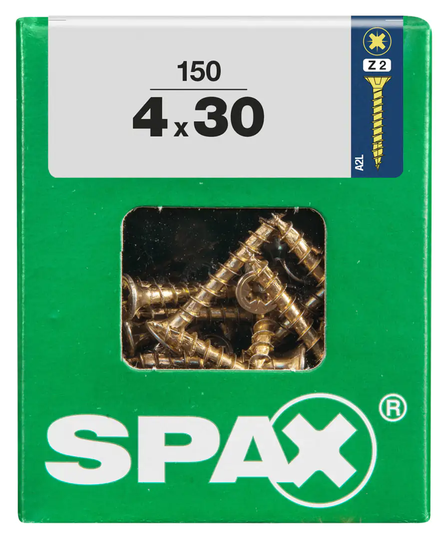 Spax Universalschrauben 4.0 x 30 mm PZ 2 - 150 Stk.