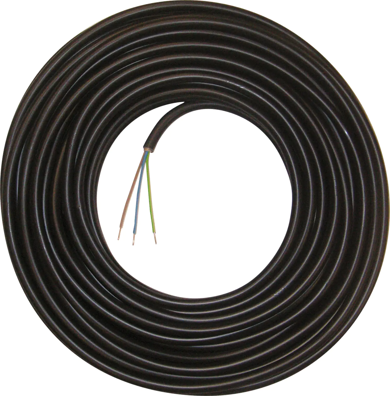 Erdkabel NYY-J 3 x 1,5 - 50 Meter, schwarz Erdkabel NYY-J 3 x 1,5 - 50 Meter, schwarz