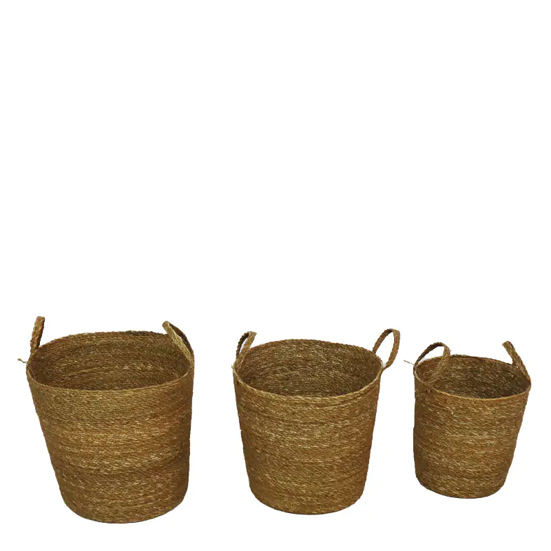 Dijk Dekorations Korb aus Gras Ø 35 cm x 32 cm