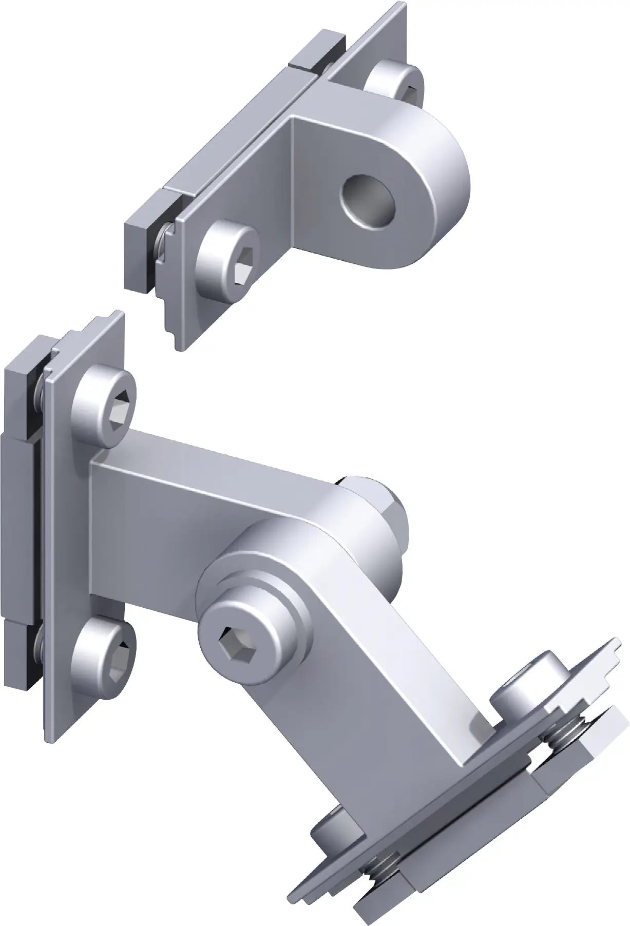 coaxis®-Gelenk-Scharnier 24.6 x 44.2 x 8.9 mm Maß D: 50.0 mm Aluminium